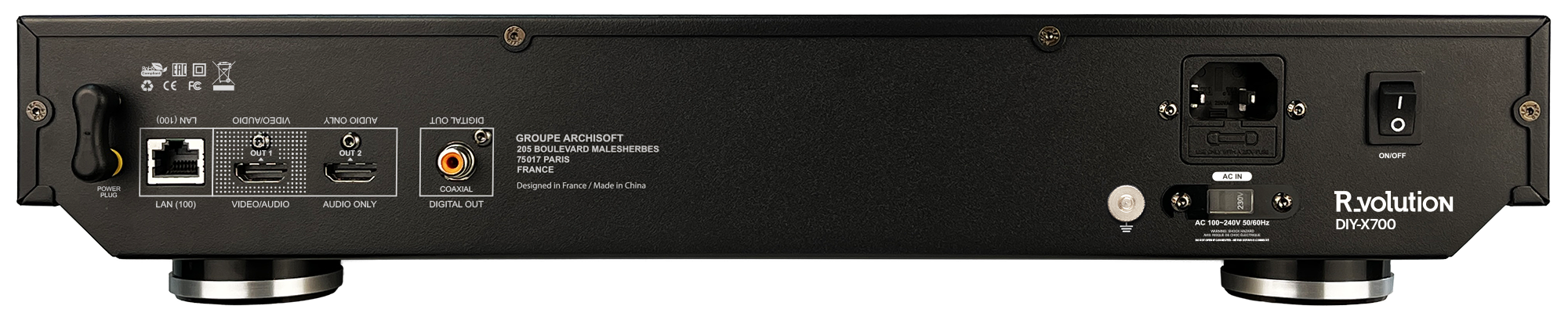 R_Volution Chassis DIY 700 + SONY UBP-X700 - Auratech LLC
