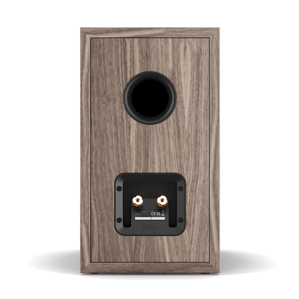 Dali Sonik 3 - Bookshelf Speaker - Pair - Walnut - Back View - Auratech LLC #color_walnut