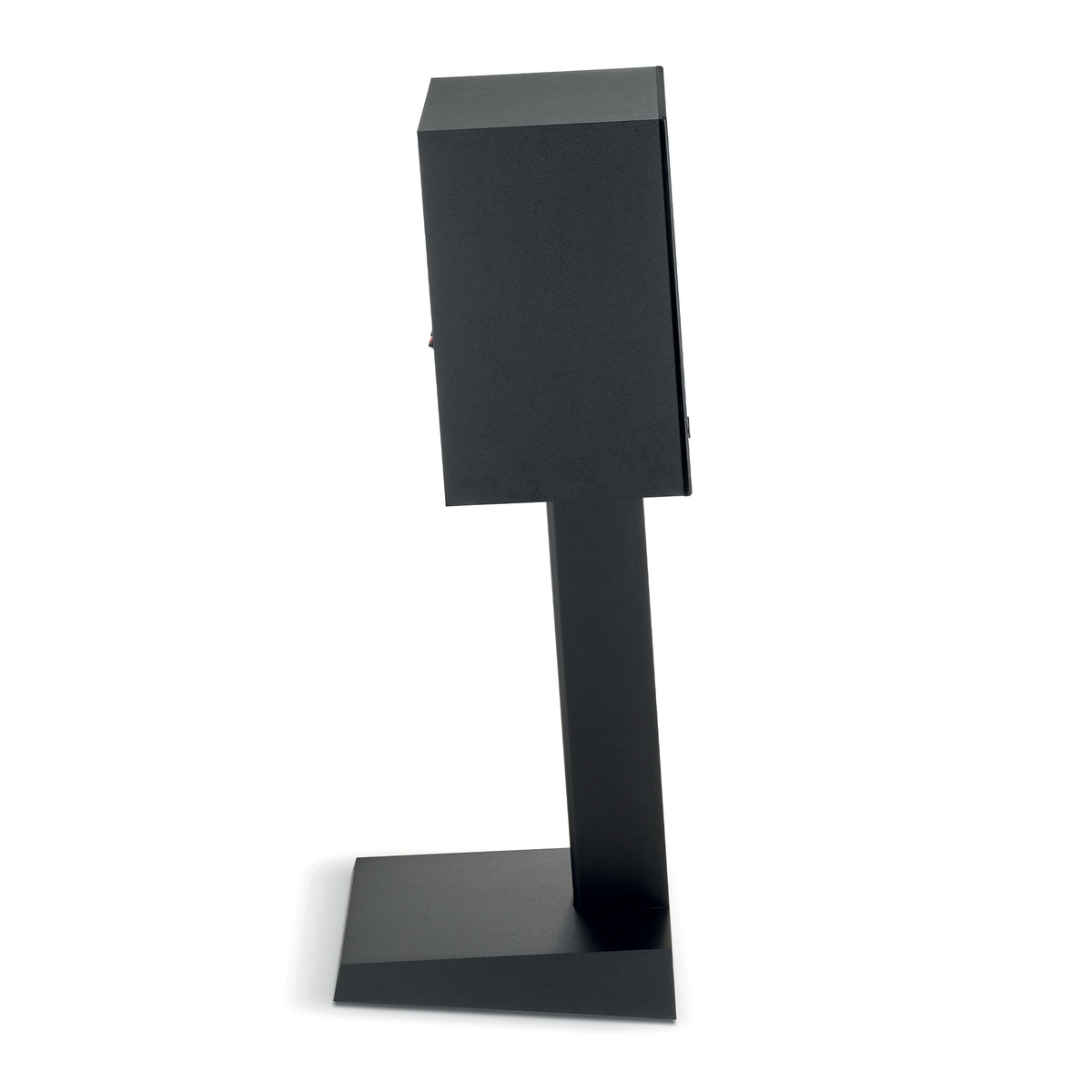 Focal Theva N1 - Bookshelf Speaker - Pair - Black - Side View on Stand - Auratech LLC #color_black