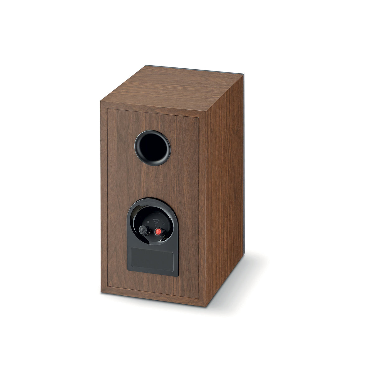 Focal Theva N1 - Bookshelf Speaker - Pair - Dark Wood - Back View - Auratech LLC #color_dark wood