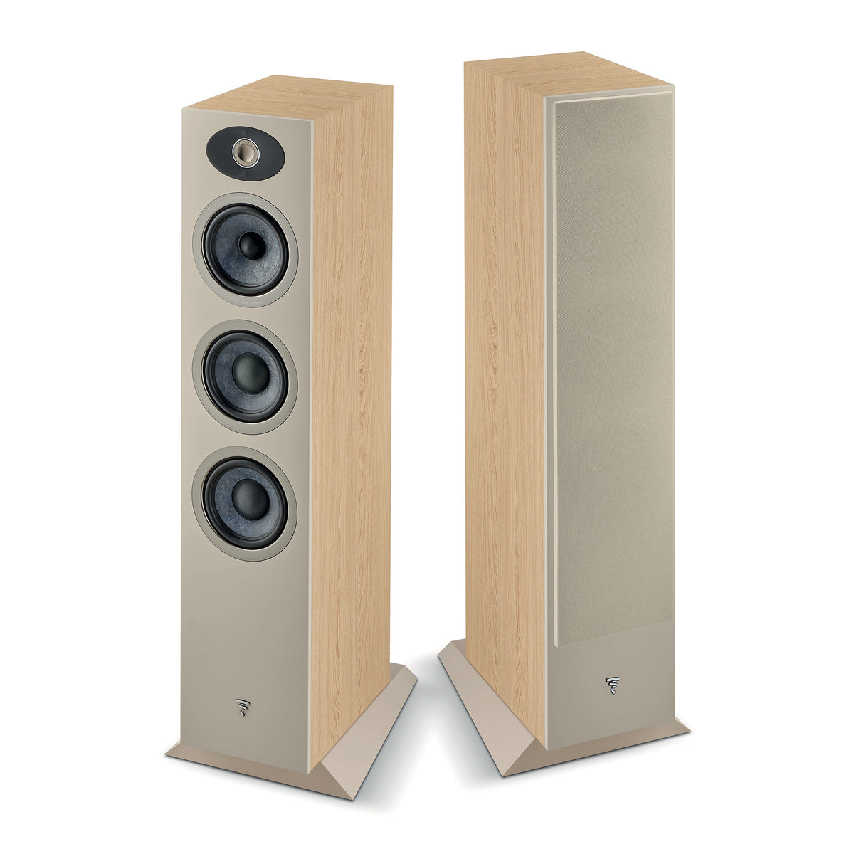 Focal Theva N2 - Bookshelf Speaker - Pair - Light Wood - Detail View - Auratech LLC #color_light wood
