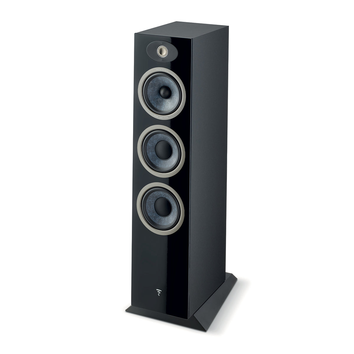Focal Theva N3 - Floor Standing Speaker - Pair - Black - Angle View - Auratech LLC #color_black
