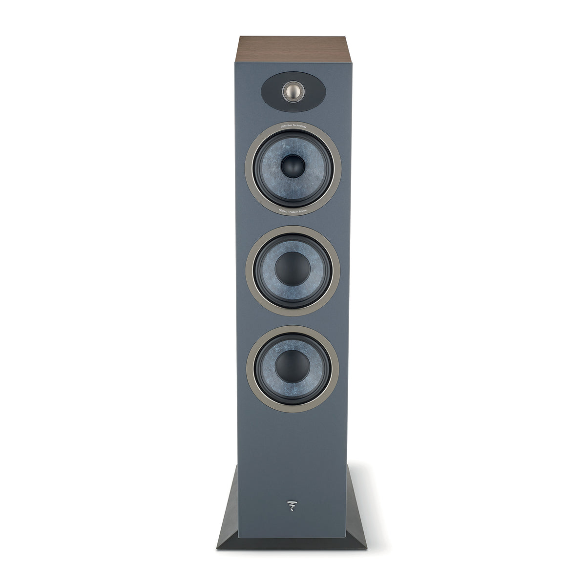 Focal Theva N3 - Floor Standing Speaker - Pair - Dark Wood - Front View - Auratech LLC #color_dark wood