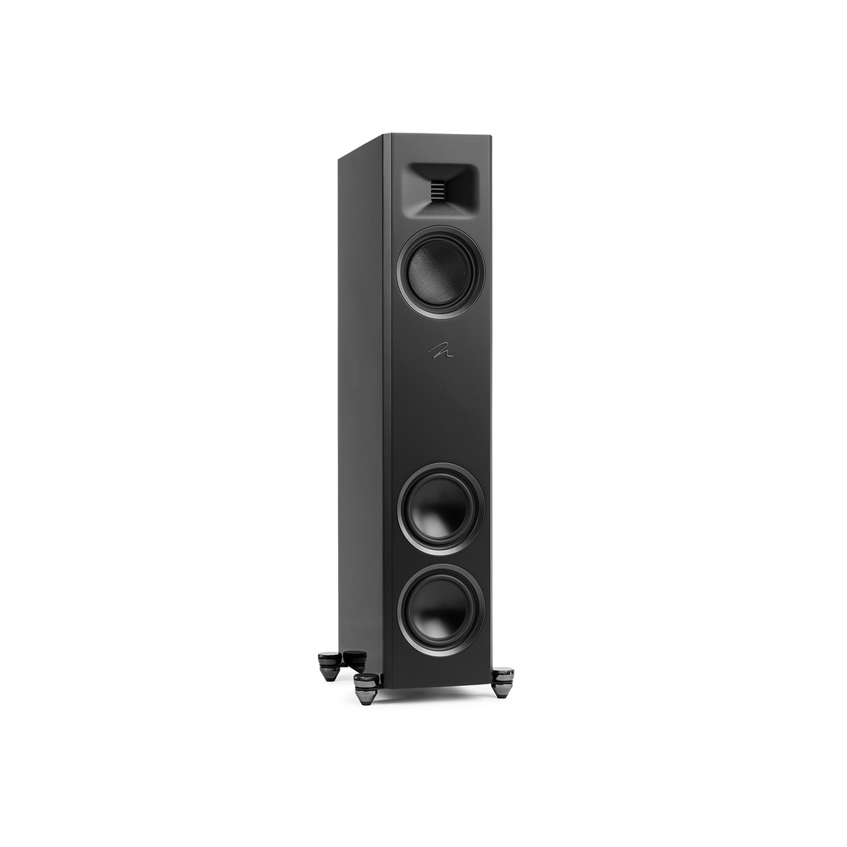 Martin Logan Motion F10 - Floor Standing Speaker - Gloss Black - Front View - Auratech LLC #color_gloss black