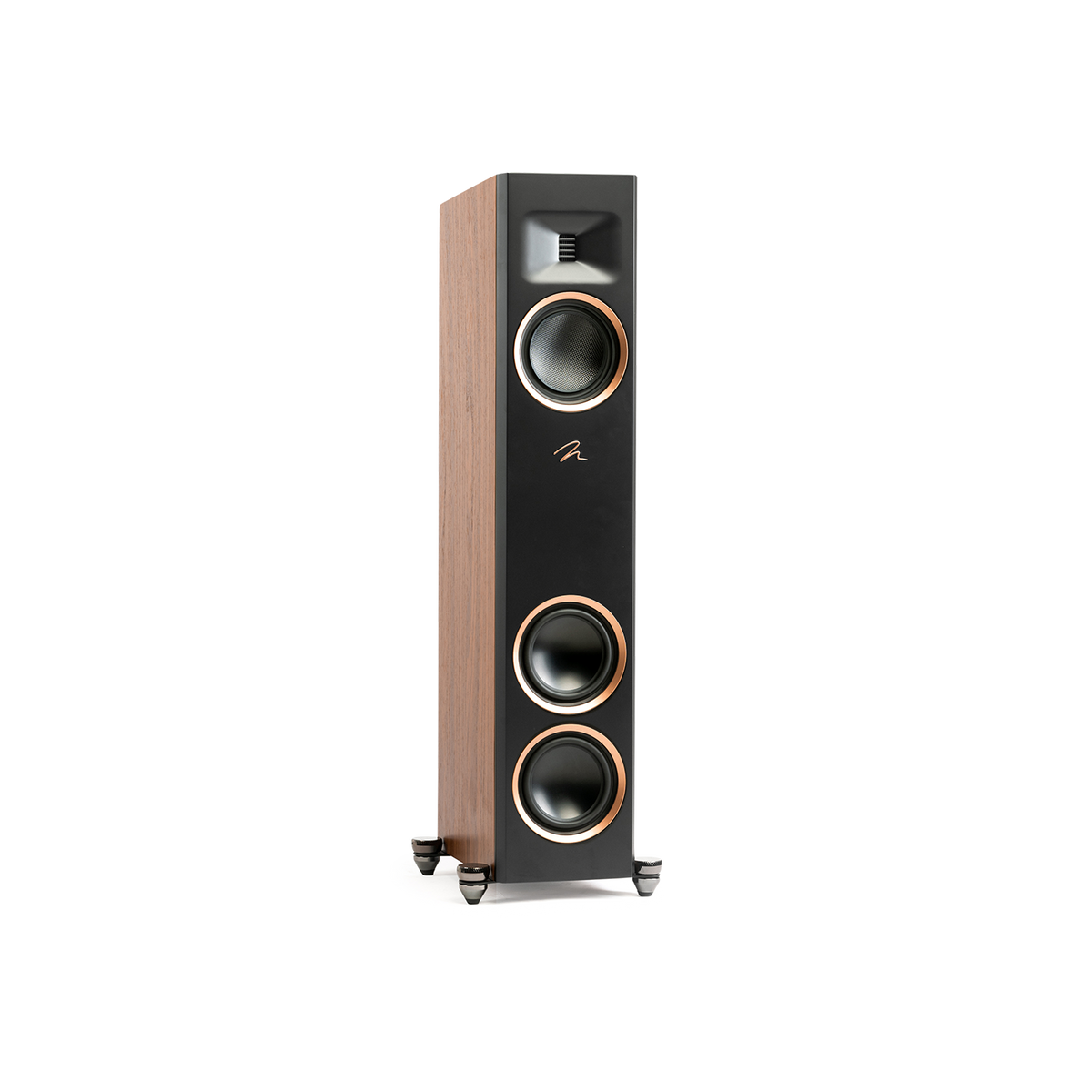 Martin Logan Motion F10 - Floor Standing Speaker - Pair - Front View - Auratech LLC #color_walnut
