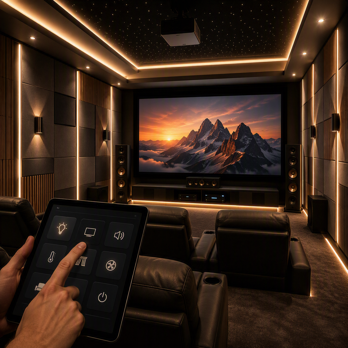Tablet scene control - Auratech Dubai