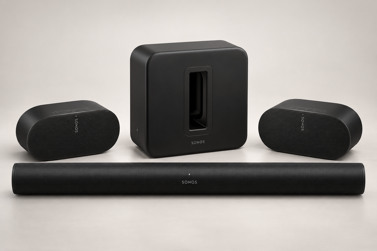 Sonos 5.1 Surround Set - Sonos Arc Ultra, Sub 4 & Era 300 Pair - Black - Auratech LLC #color_black