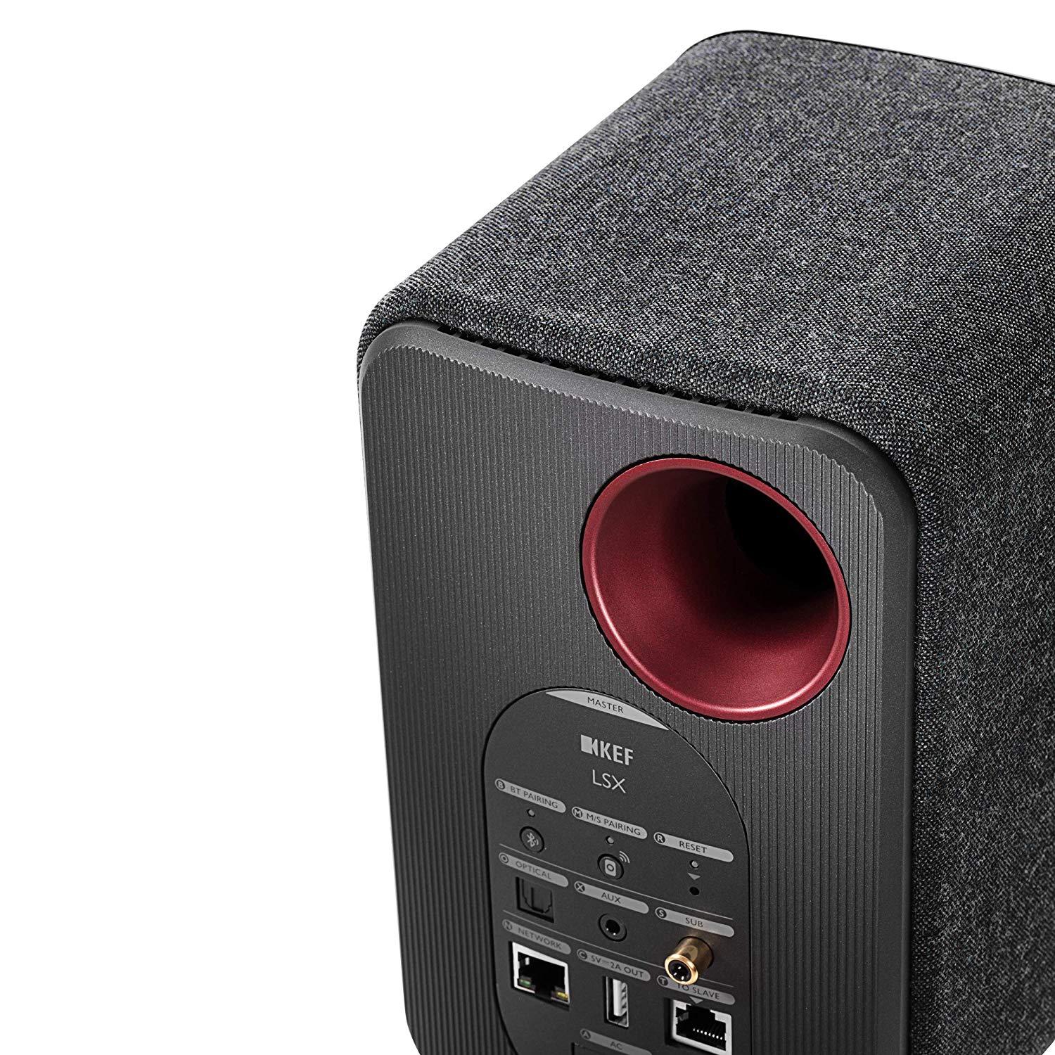 KEF LSX - Wireless Bookshelf Speaker  - Black KEF LSX - Wireless Music System - Black - Auratech LLC