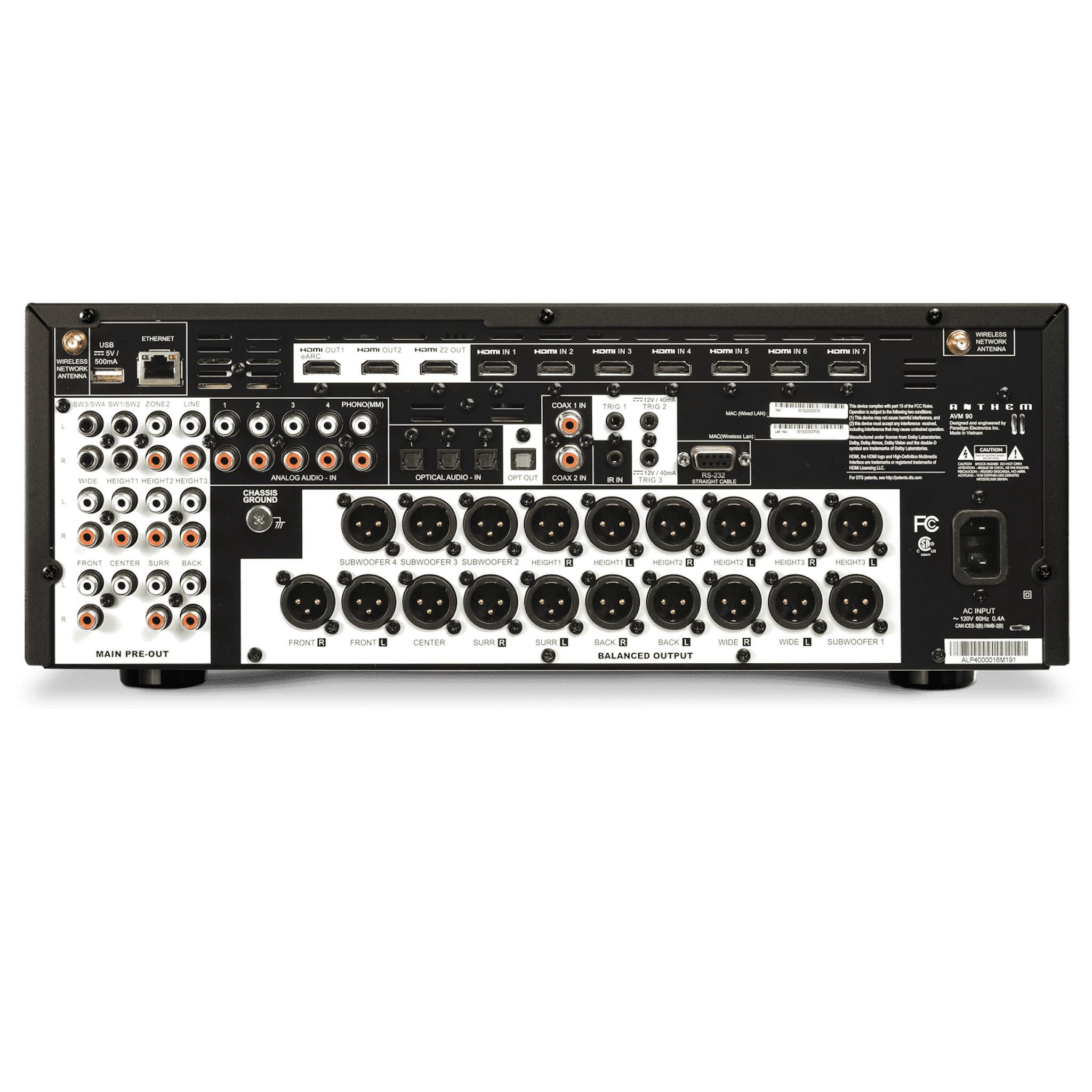 Anthem AVM 90 - 15.4 Channel Pre-Amplifier/Processor Anthem AVM 90 - 15.4 Channel Pre-Amplifier/Processor - Auratech LLC