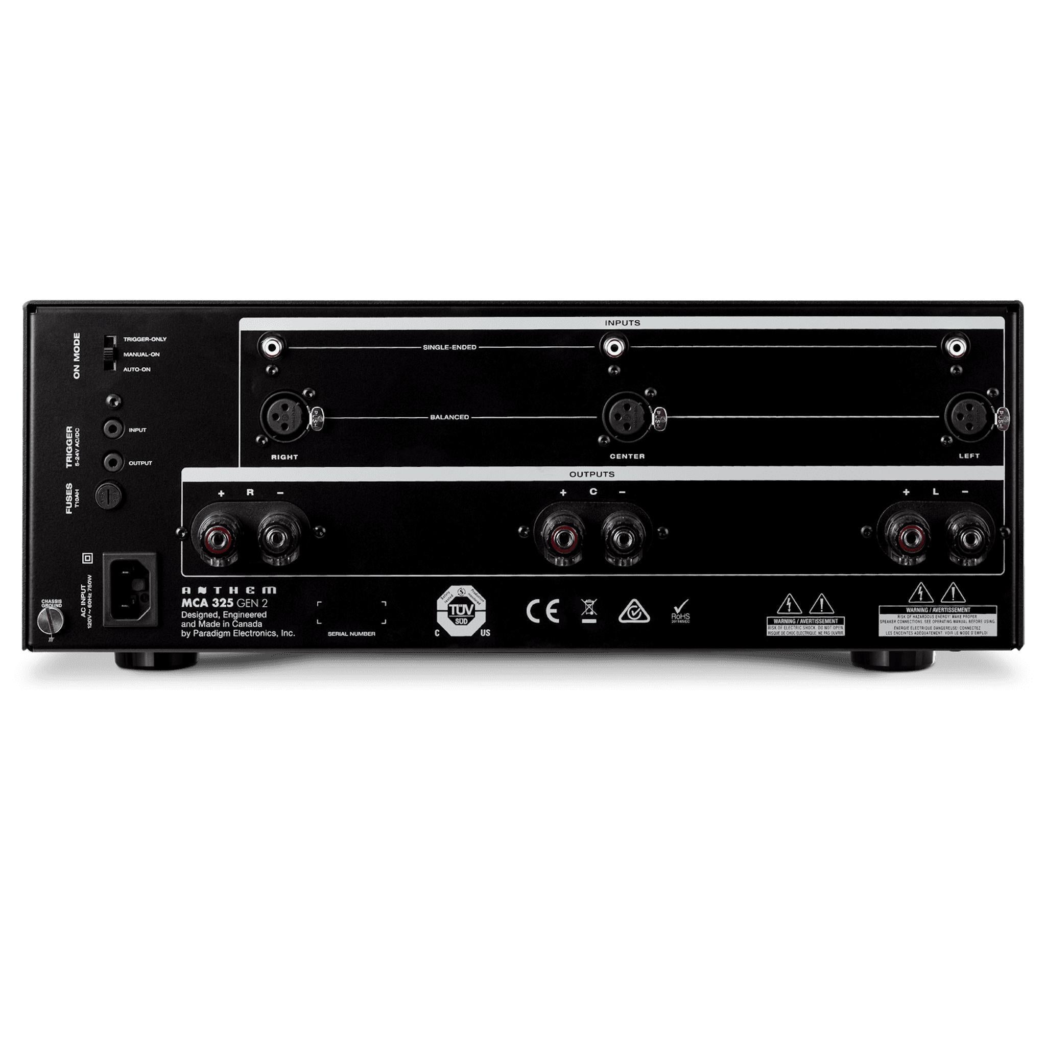 Anthem AV MCA 325 GEN 2 - Power Amplifier Anthem AV MCA 325 GEN 2 - Power Amplifier - Auratech LLC
