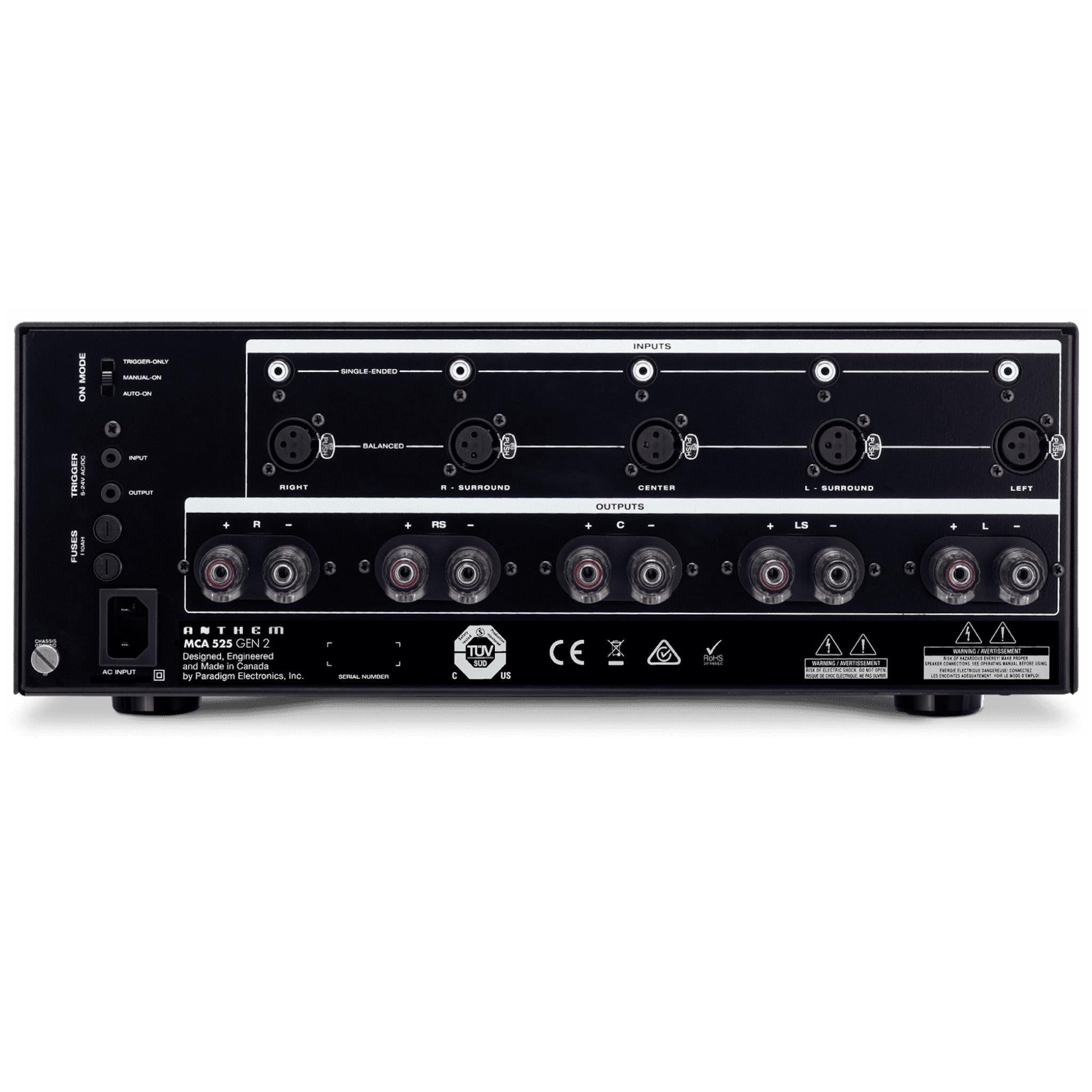 Anthem AV MCA 525 GEN 2 - Power Amplifier Anthem AV MCA 525 GEN 2 - Power Amplifier - Auratech LLC