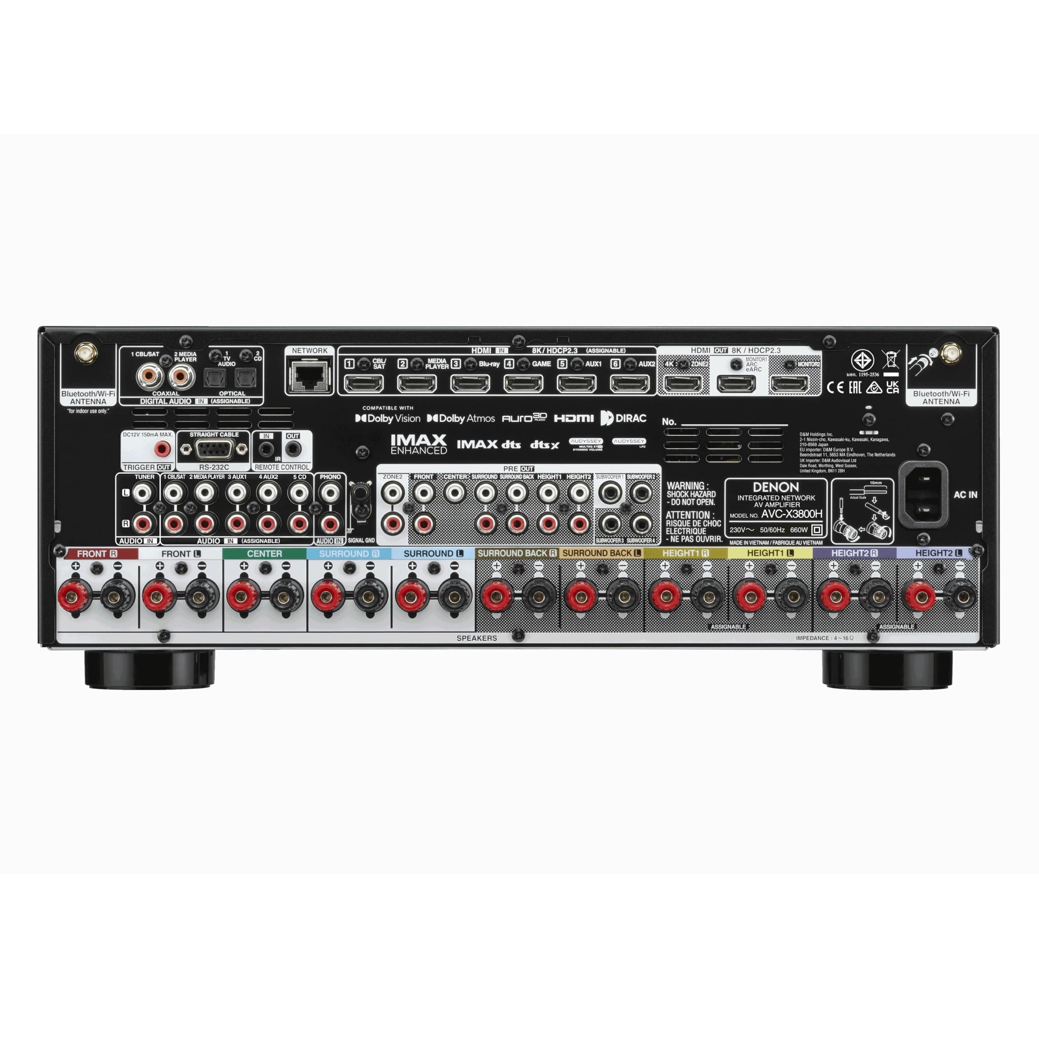 Denon AVC-X3800H - 9.4 Channel 8K AV Receiver Denon AVC-X3800H - 9.4 Channel 8K AV Receiver - AVStore