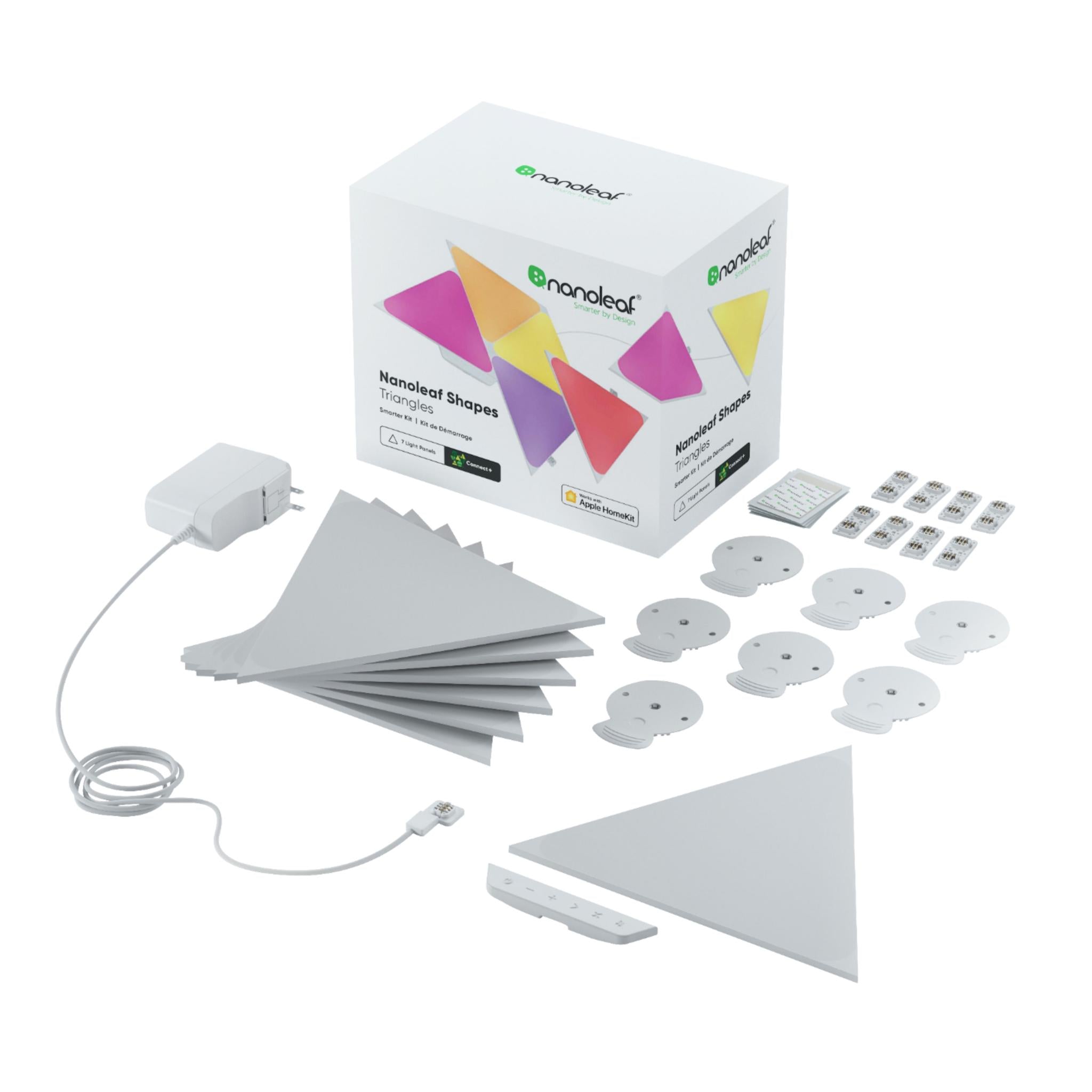 Nanoleaf Shapes Triangles Starter Kit - 7 Panels Nanoleaf Shapes Triangles Starter Kit - 7 Panels - Auratech LLC