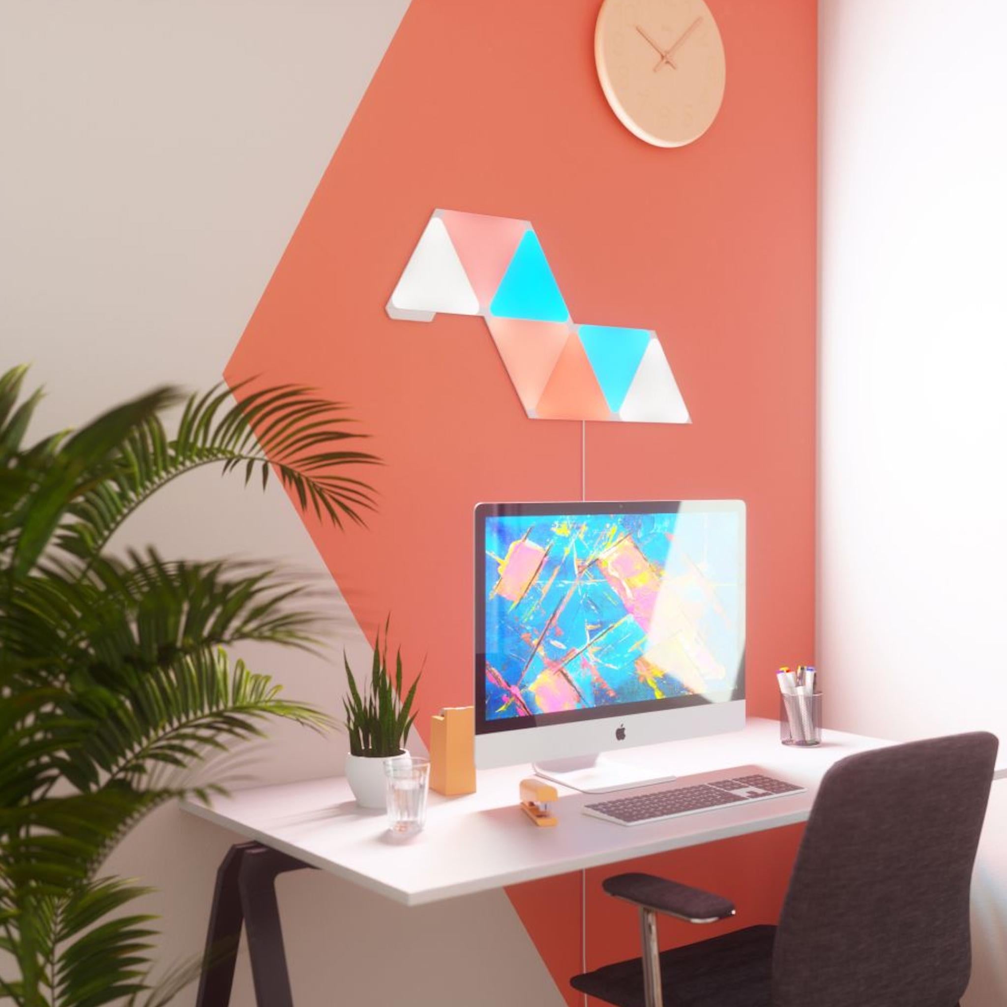 Nanoleaf Shapes Triangles Starter Kit - 7 Panels Nanoleaf Shapes Triangles Starter Kit - 7 Panels - Auratech LLC