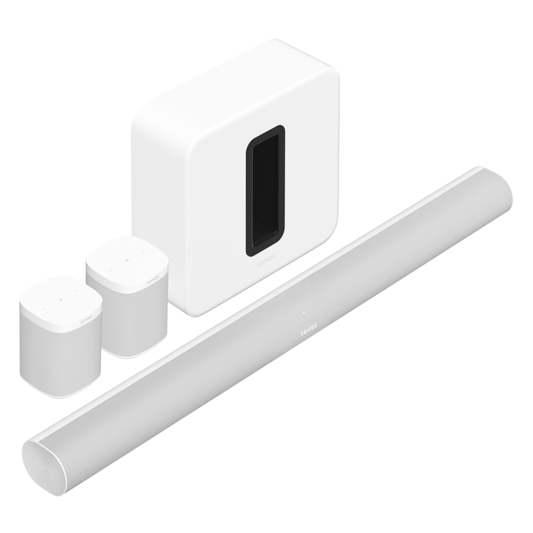 Sonos Surround Set - Sonos Arc Ultra, Sub Gen 4 & Era 100 Sonos Surround Set - Sonos Arc, Sub & One SL - AVStore