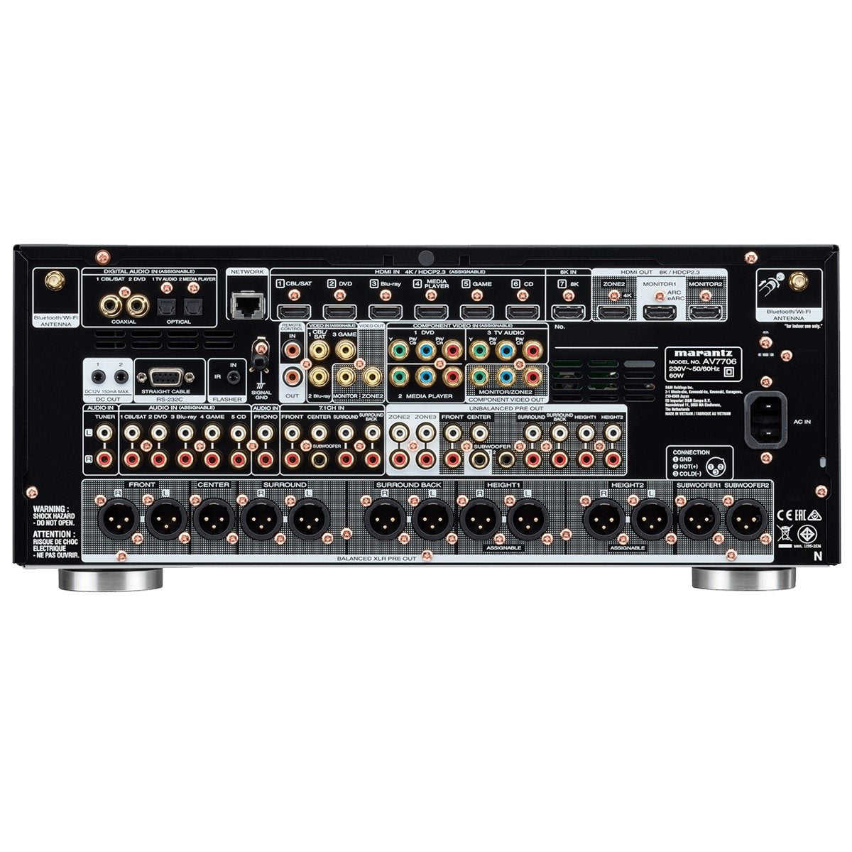 Marantz AV7706 - 11.2 Channel 8K Pre-Amplifier Marantz AV7706 - 11.2 Channel 8K Pre-Amplifier, Marantz, Preamplifier - AVStore.in