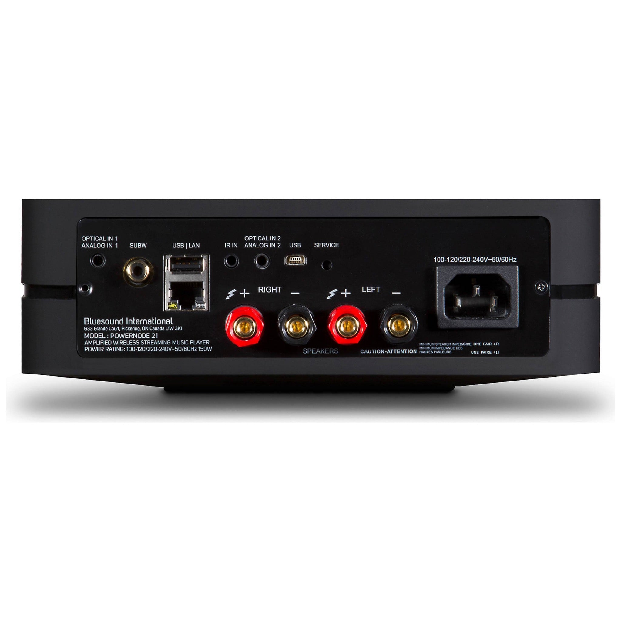 Bluesound Powernode N330- Wireless AMP Multi-Room Hi-Res Music Streamer Bluesound Powernode 2i V2 - Wireless Multi-Room Hi-Res Music Streamer - Auratech LLC
