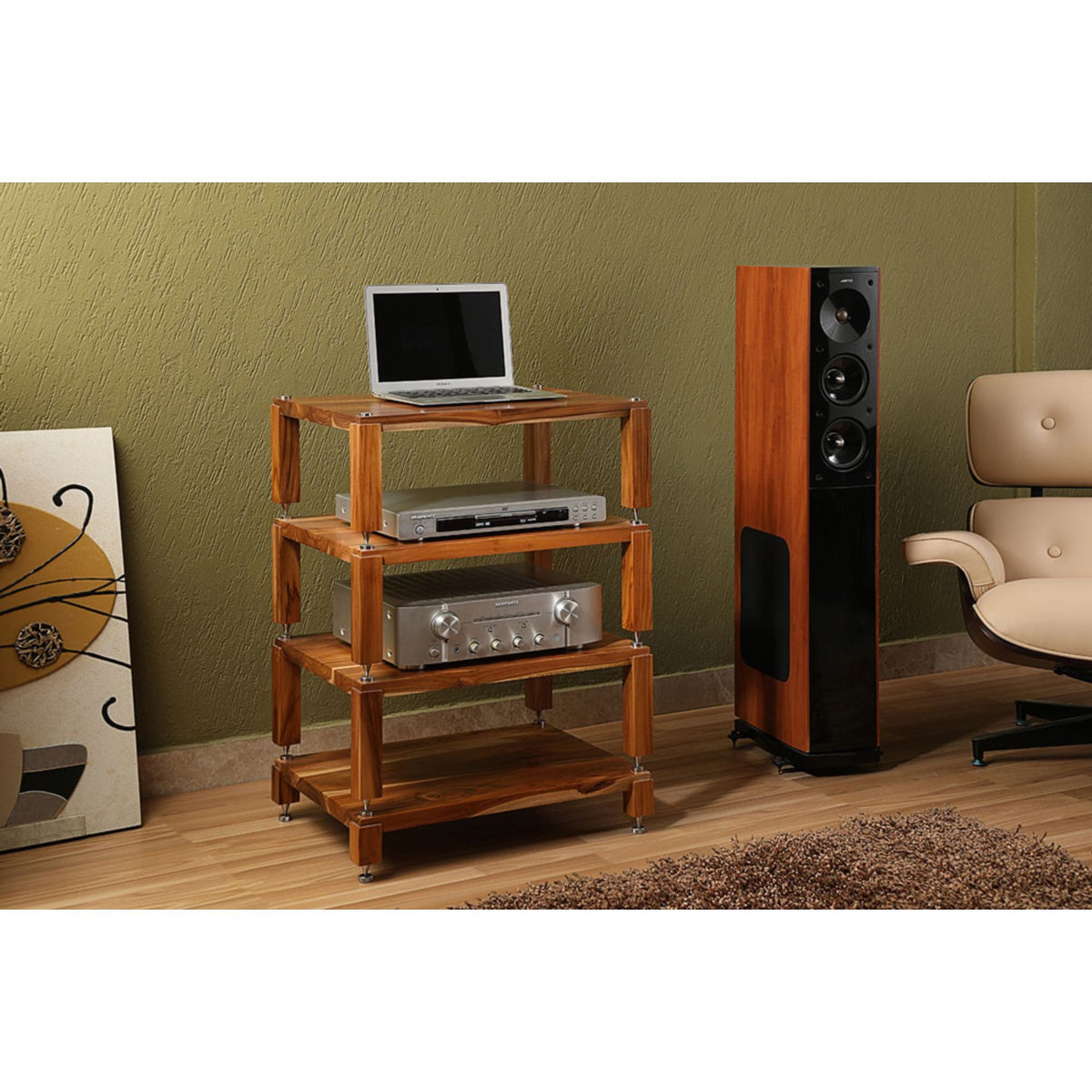 Esthetica Chorus - Audio Rack - Oak Wood - Auratech LLC #color_oak wood