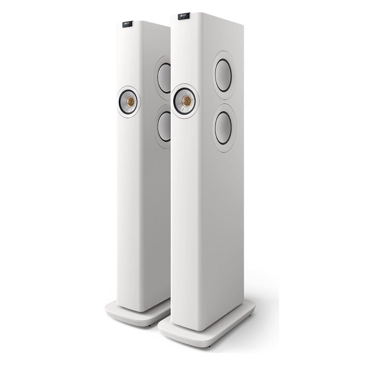 KEF LS60 Wireless - Floor Standing Speaker - Pair - Mineral White - Auratech LLC #color_mineral white