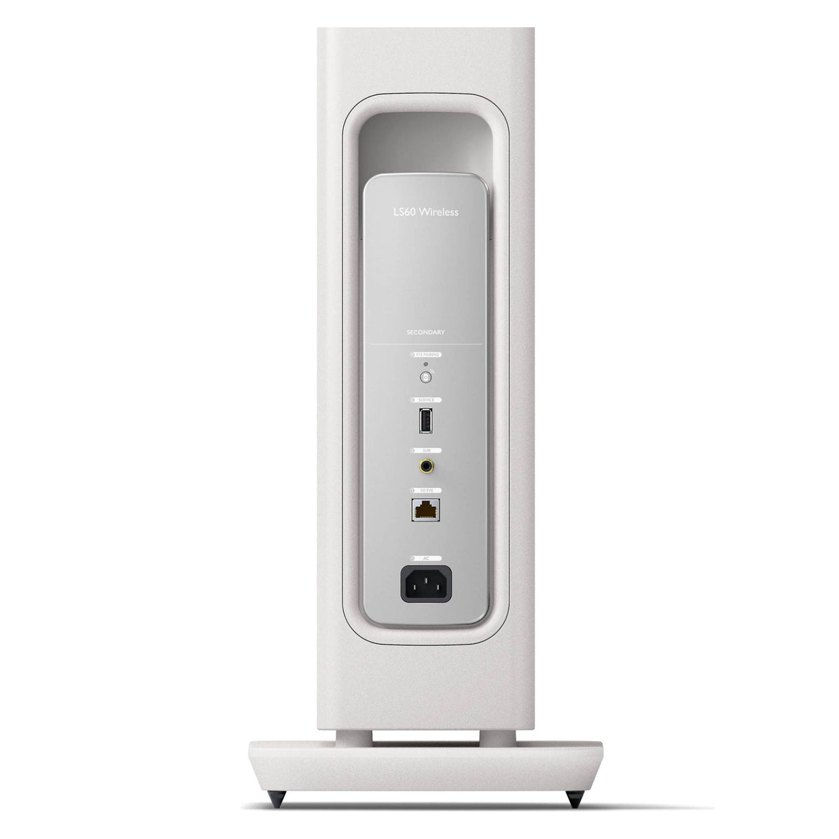 KEF LS60 Wireless - Floor Standing Speaker - Pair - Mineral White - Auratech LLC #color_mineral white