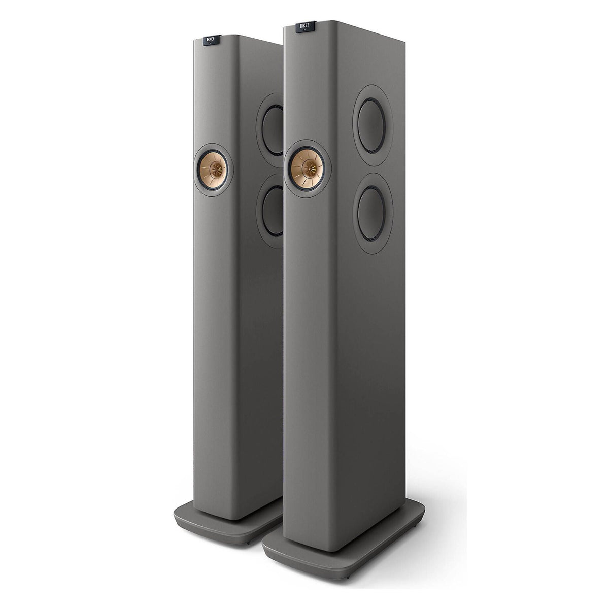 KEF LS60 Wireless - Floor Standing Speaker - Pair - Titanium Grey - Auratech LLC #color_titanium grey