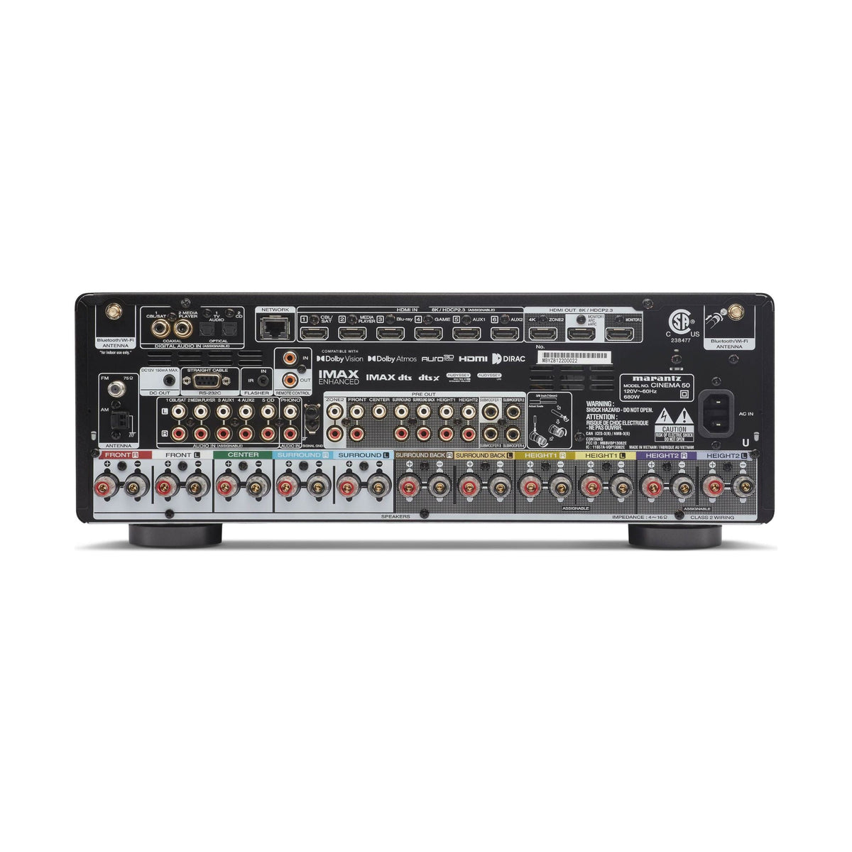 Marantz Cinema 50 - 9.4 Channel 8K AV Receiver - Auratech LLC