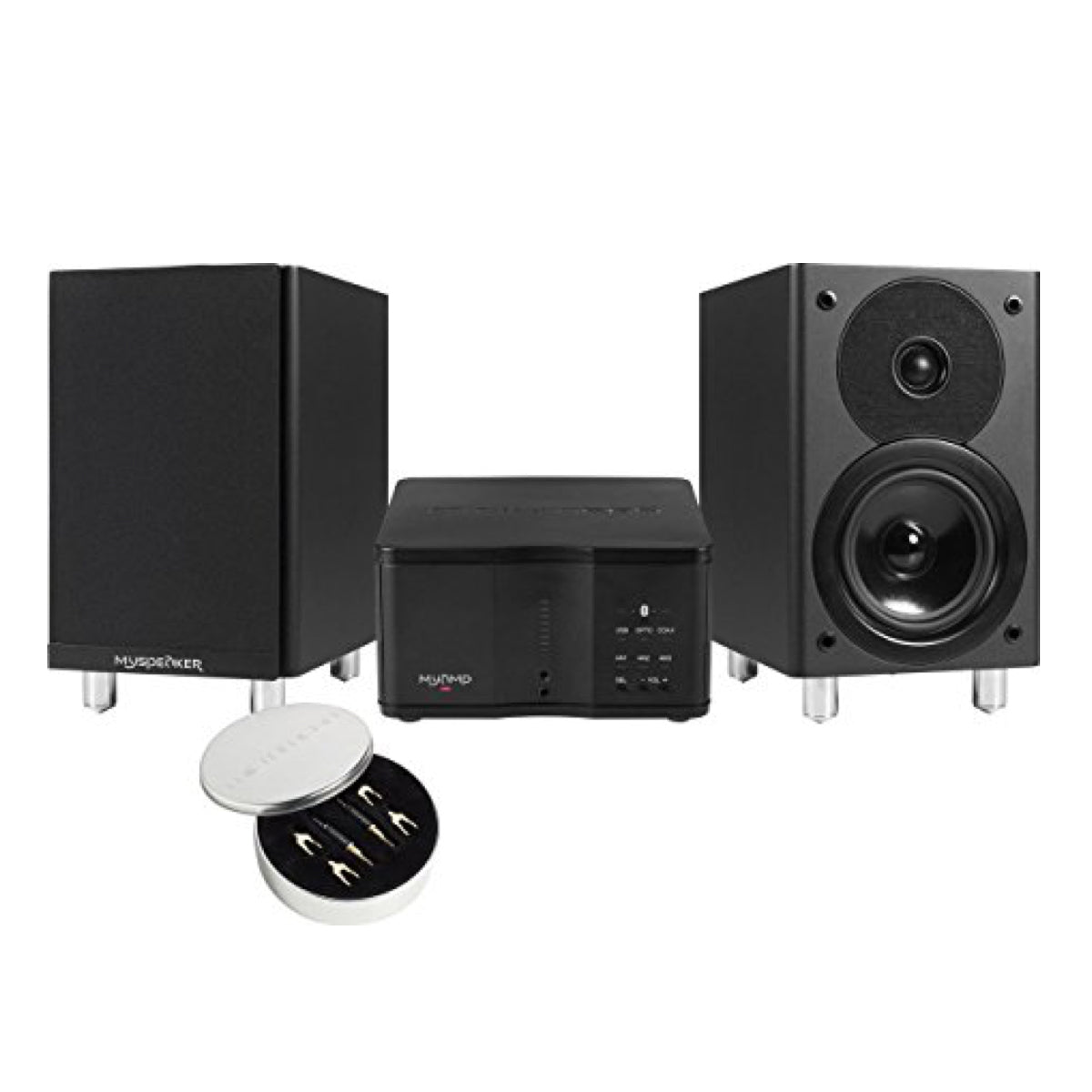 MicroMega MySystem Hi-Fi Pack (Includes Amplifier, Speaker and Cables) - Auratech LLC #color_black