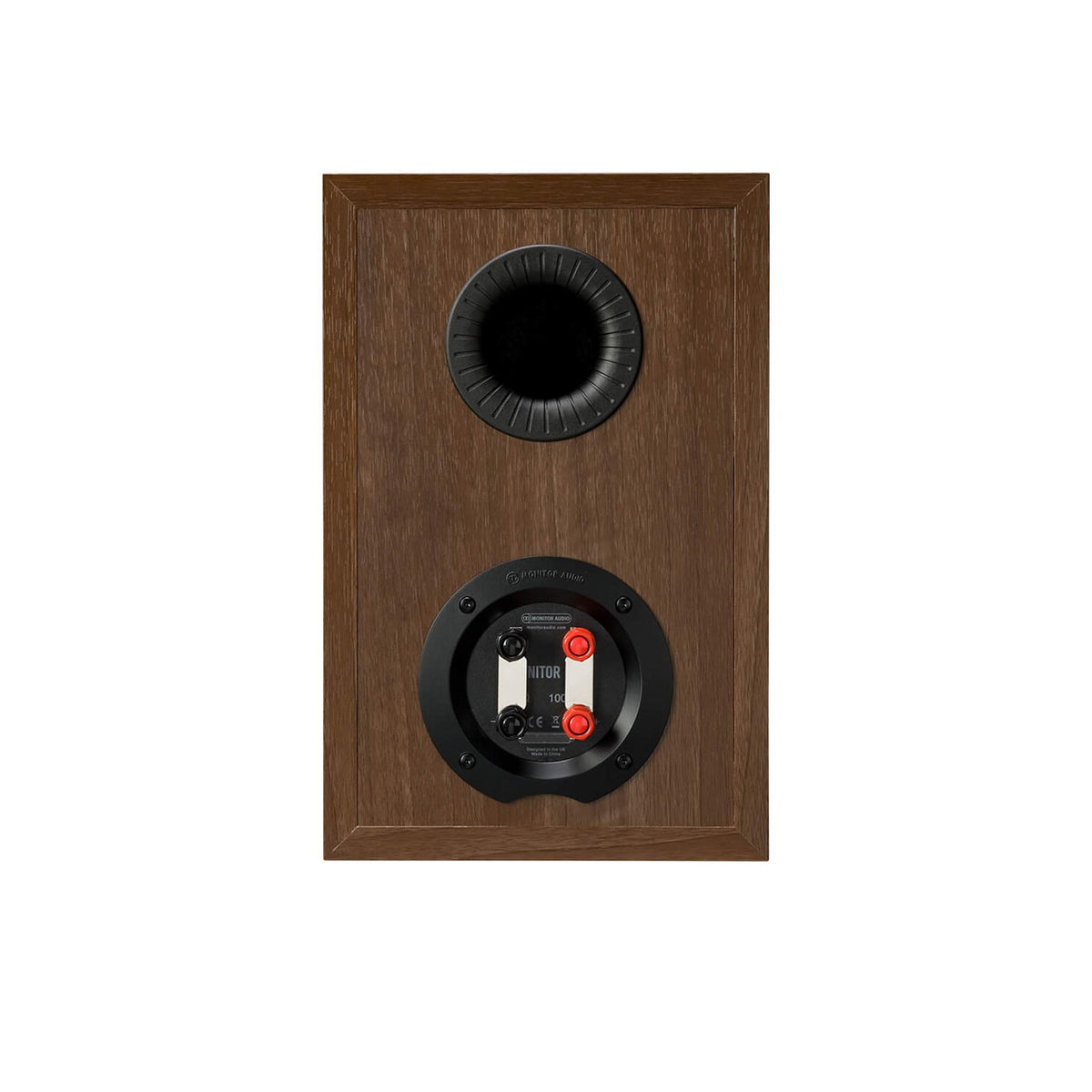 Monitor Audio New Monitor 100 - Bookshelf Speaker - Pair - Walnut Vinyl - Auratech LLC #color_walnut vinyl
