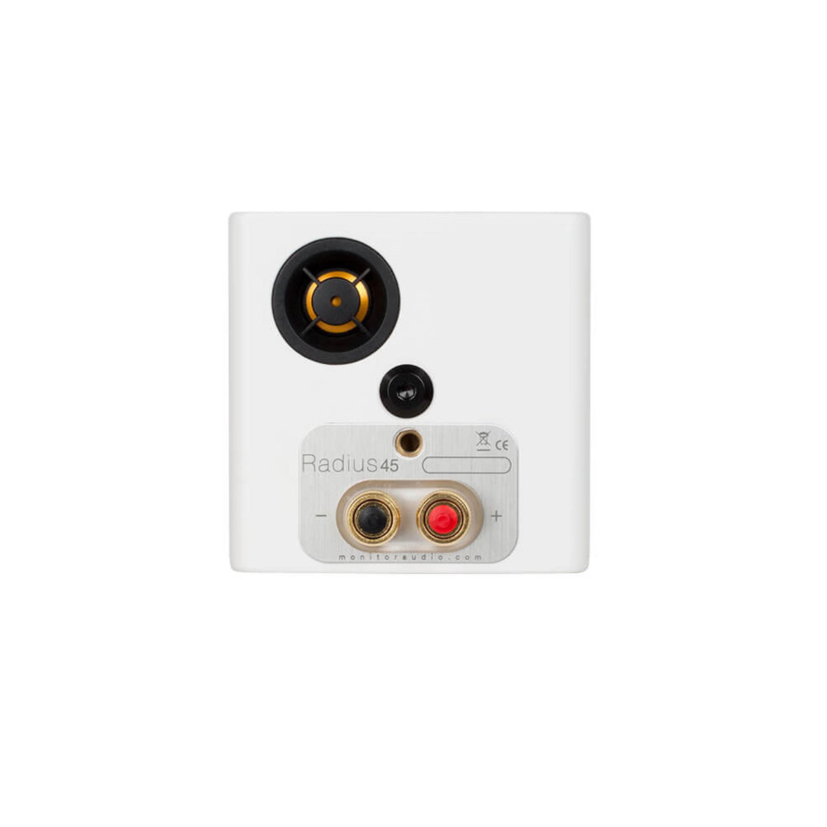 Monitor Audio Radius 45 - Bookshelf Speaker - Pair - Satin White - Auratech LLC #color_satin white