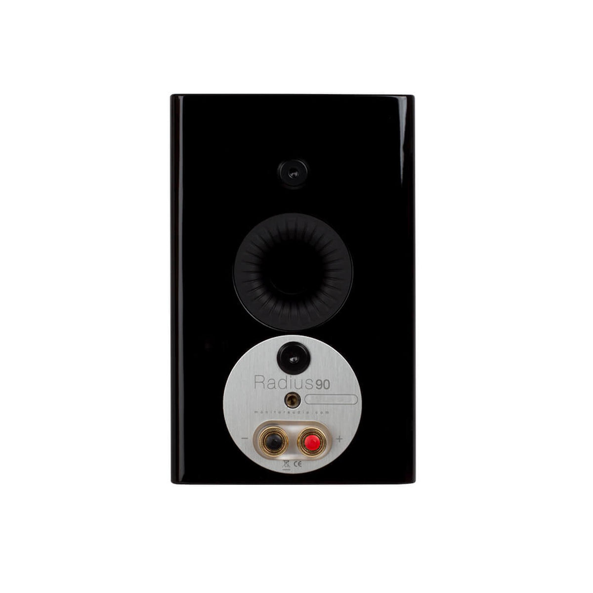 Monitor Audio Radius 90 - Bookshelf Speaker - Pair - High Gloss Black Lacquer - Auratech LLC #color_high gloss black lacquer