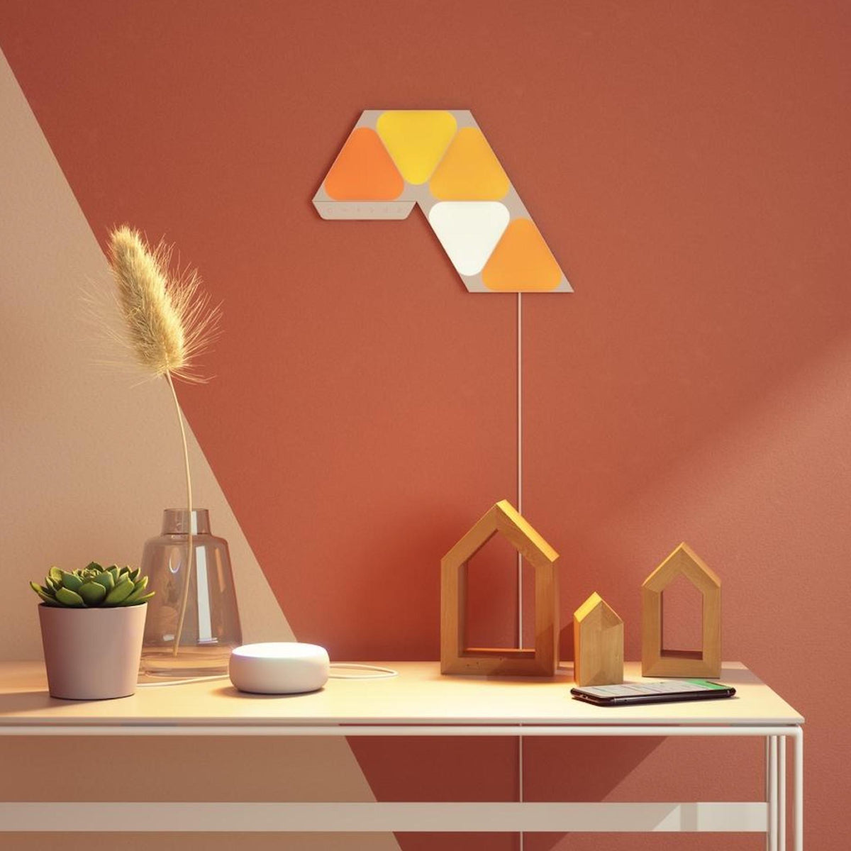 Nanoleaf Shapes Mini Triangle Starter Kit 5 Panels - Lighting - Auratech LLC