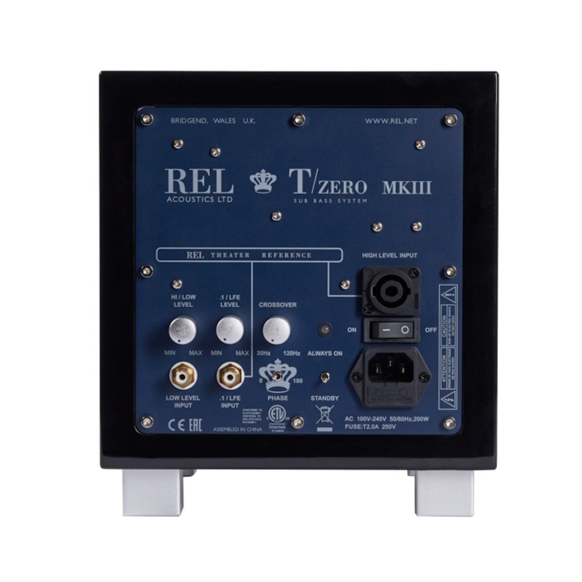 REL Tzero MKIII - Subwoofer - Black - Auratech LLC #color_black