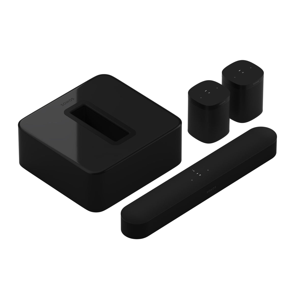 Sonos 5.1 Surround Set - Sonos Beam, Sub & One SL - Auratech LLC #color_black