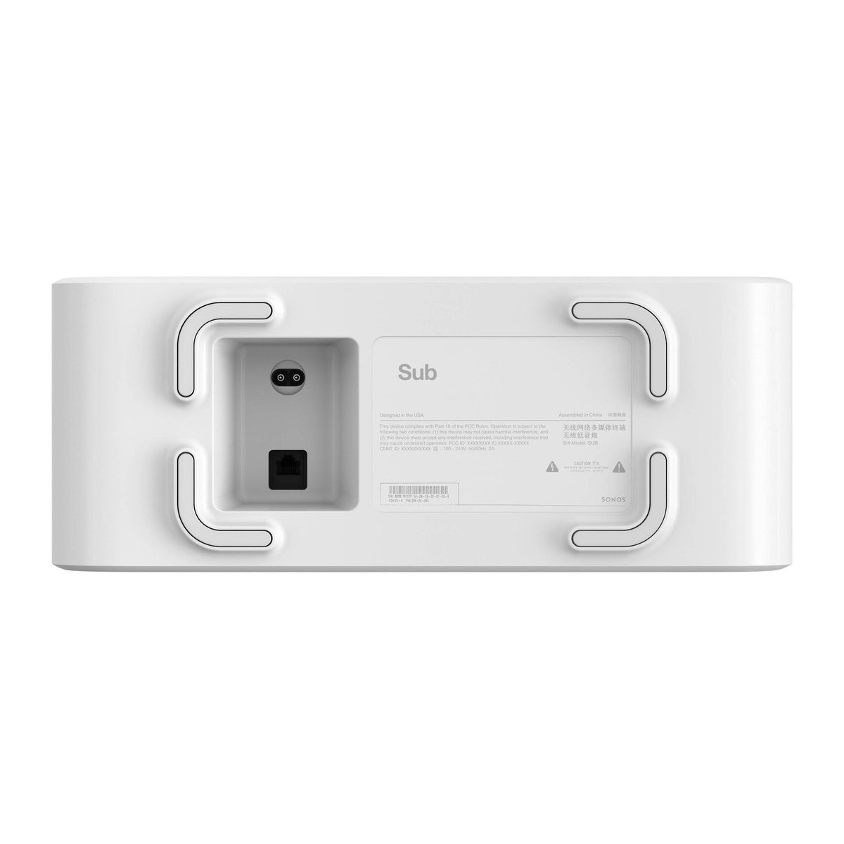 Sonos Sub Gen 4 - Subwoofer - White - Auratech LLC #color_white