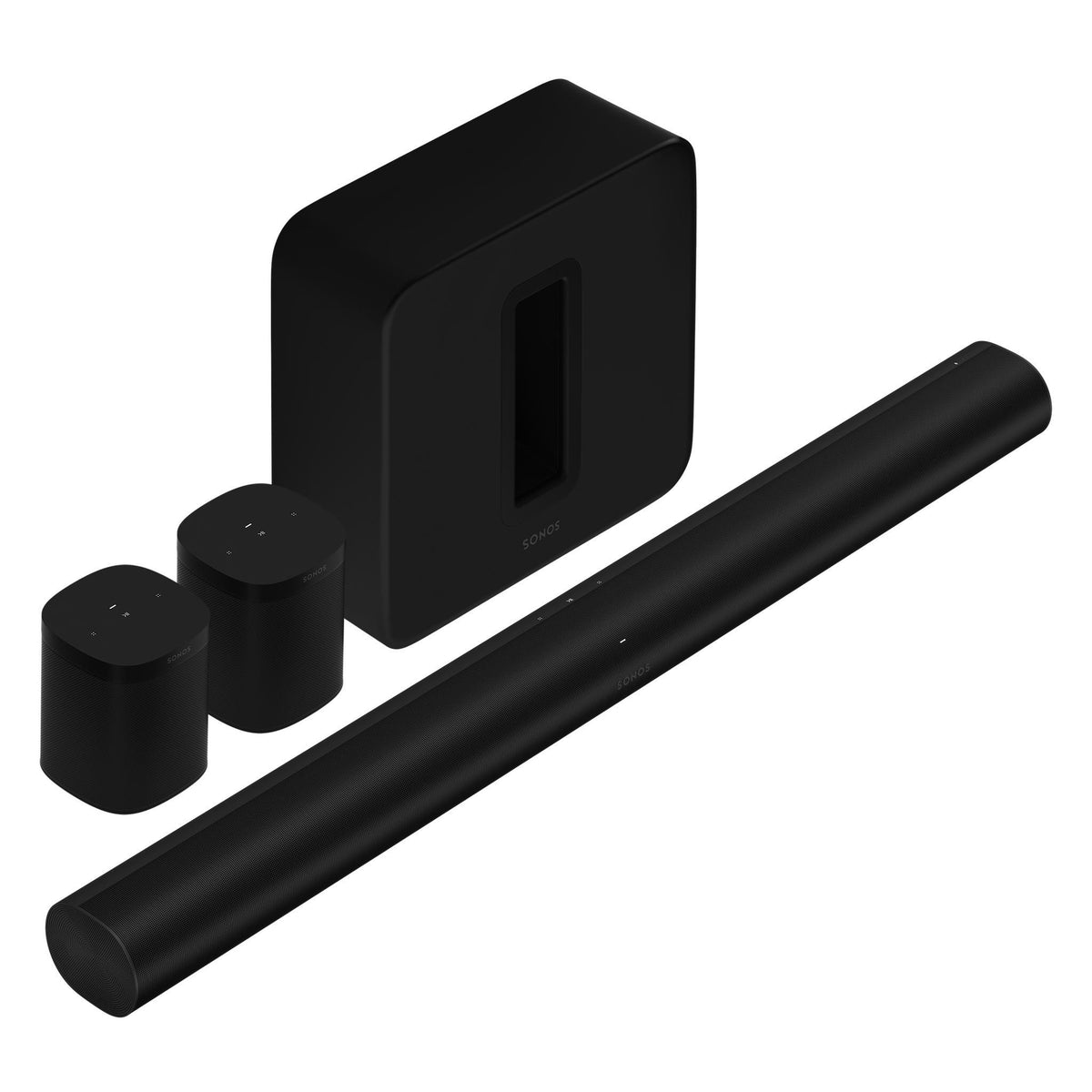 Sonos Surround Set - Sonos Arc, Sub & One SL - AVStore #color_black