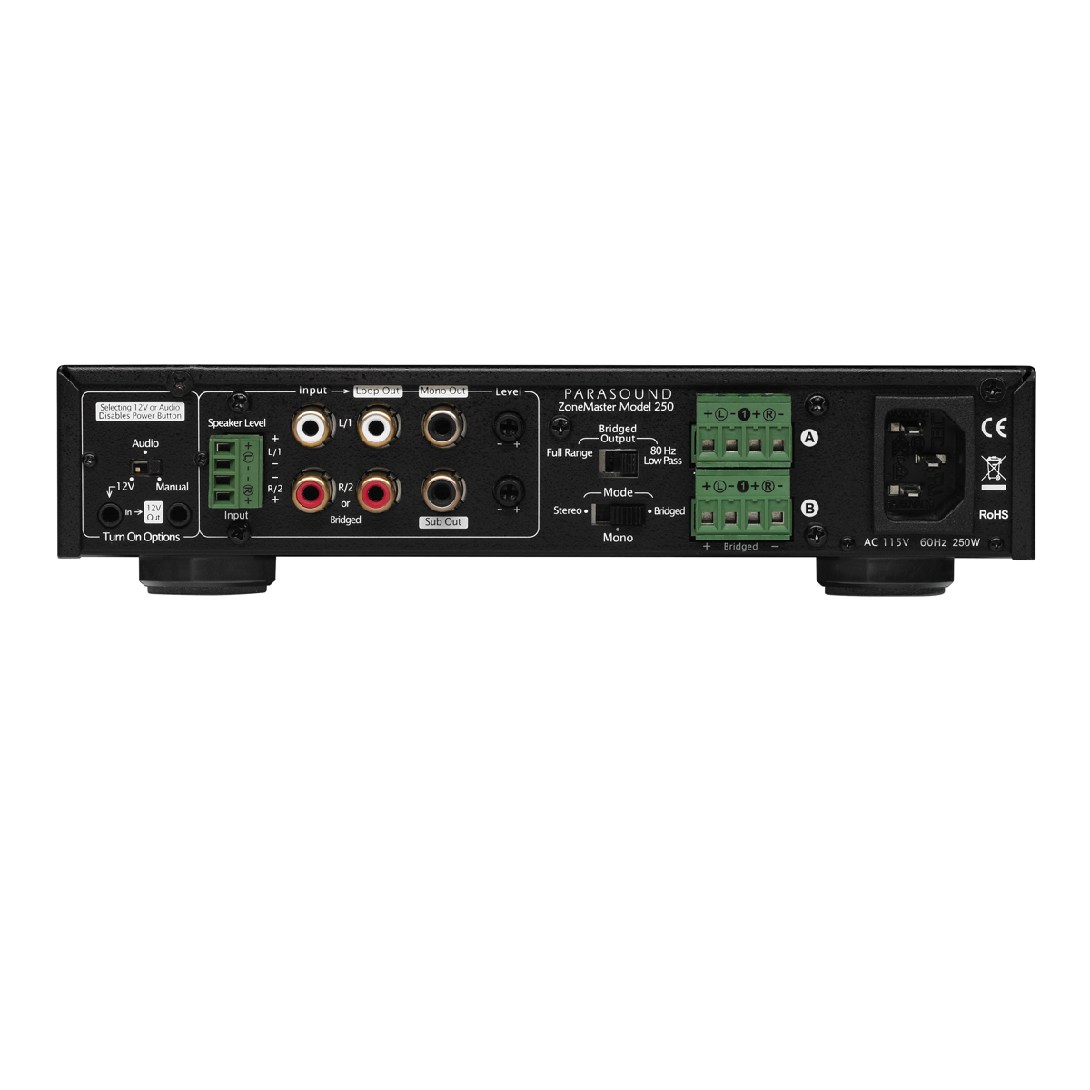 Parasound ZM 2 Power Amplifier Parasound ZM250 - Auratech LLC