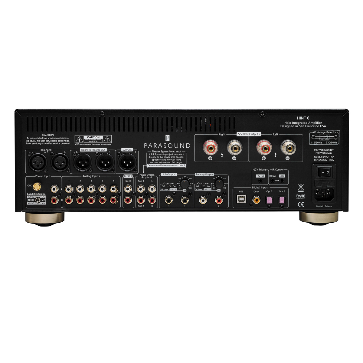 Parasound - Hint 6 Stereo Integrated Amplifier Parasound - Hint 6 - Auratech LLC