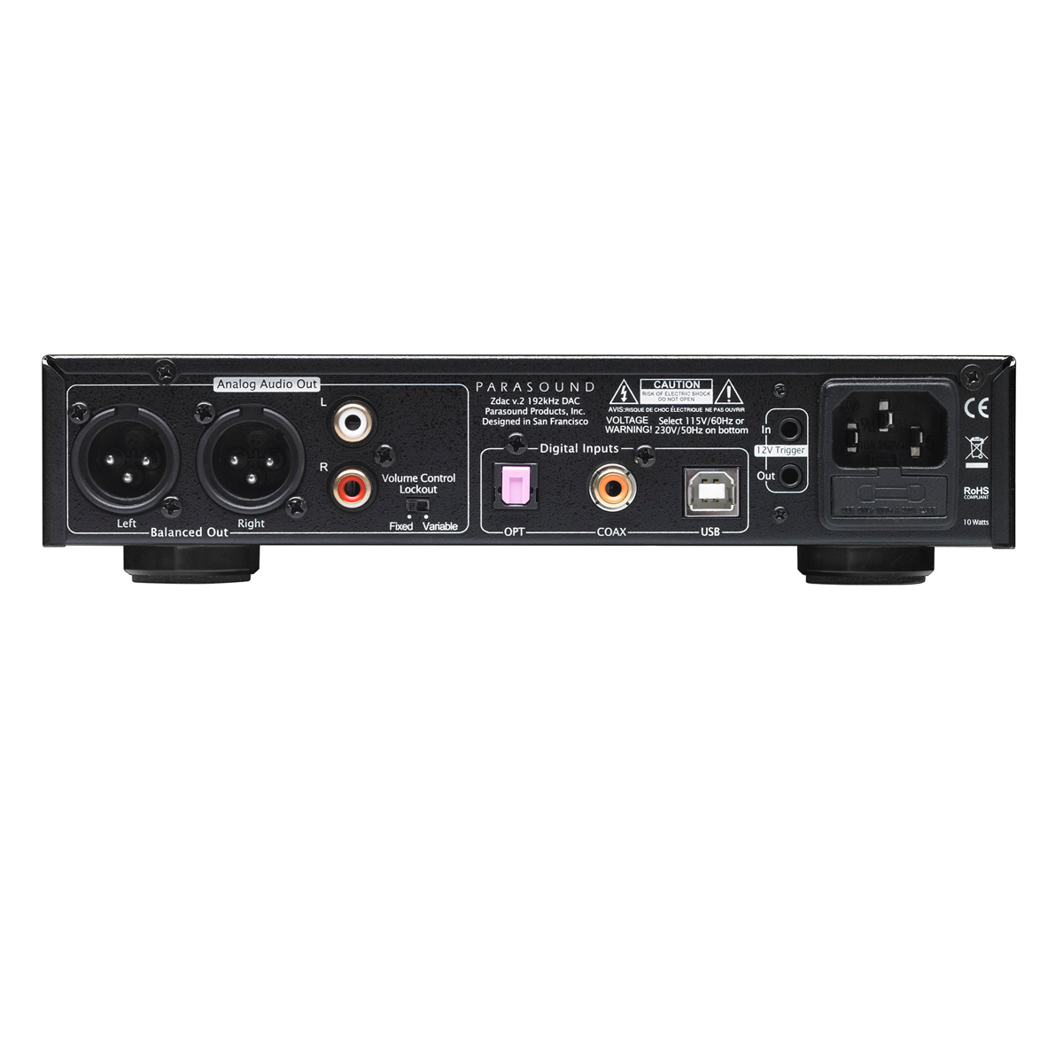 Parasound - Zdac Headphone Amplifier Parasound - Zdac V2 - Auratech LLC