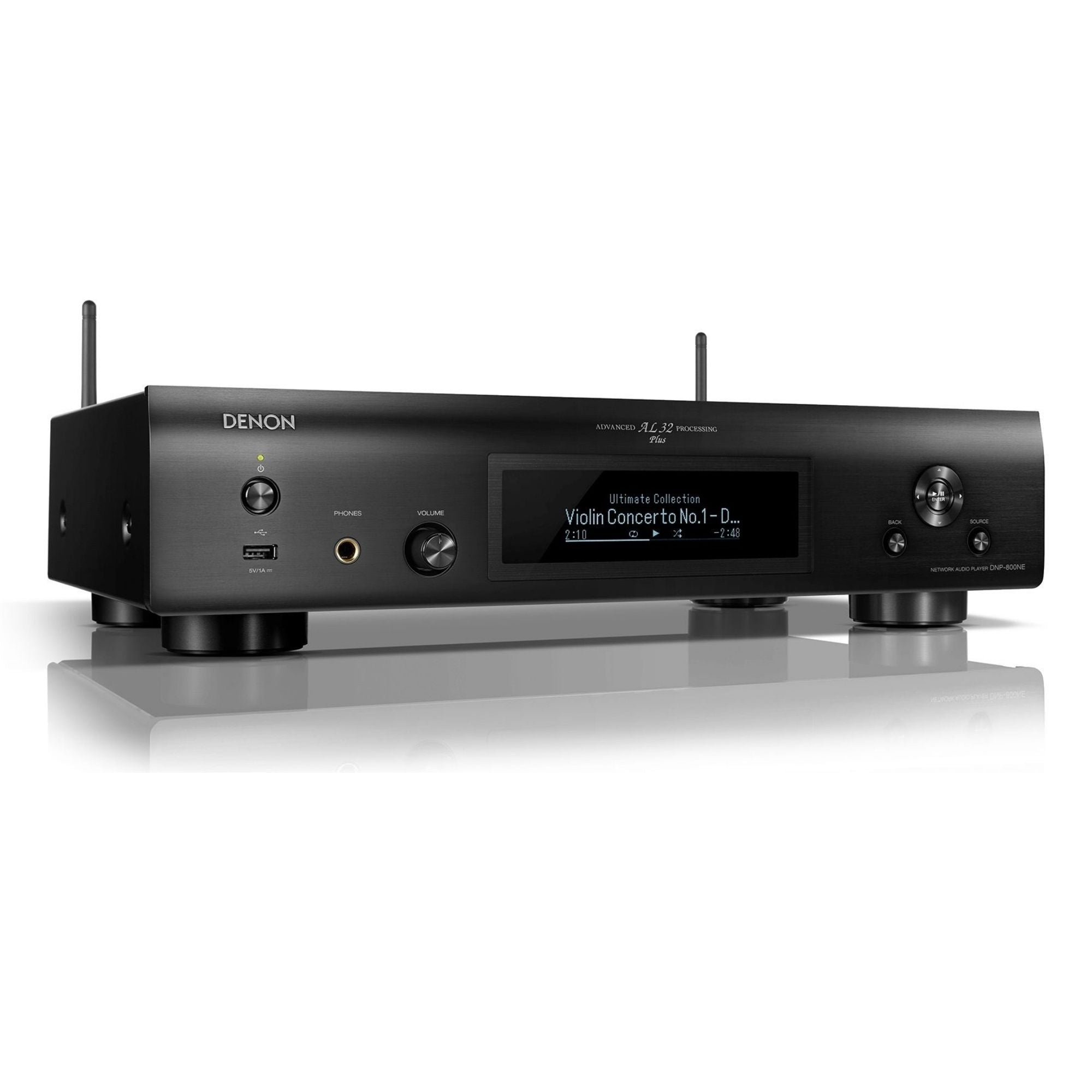 Denon DNP-800NE - Network Audio Player with Wi-Fi and Bluetooth - Black Angle