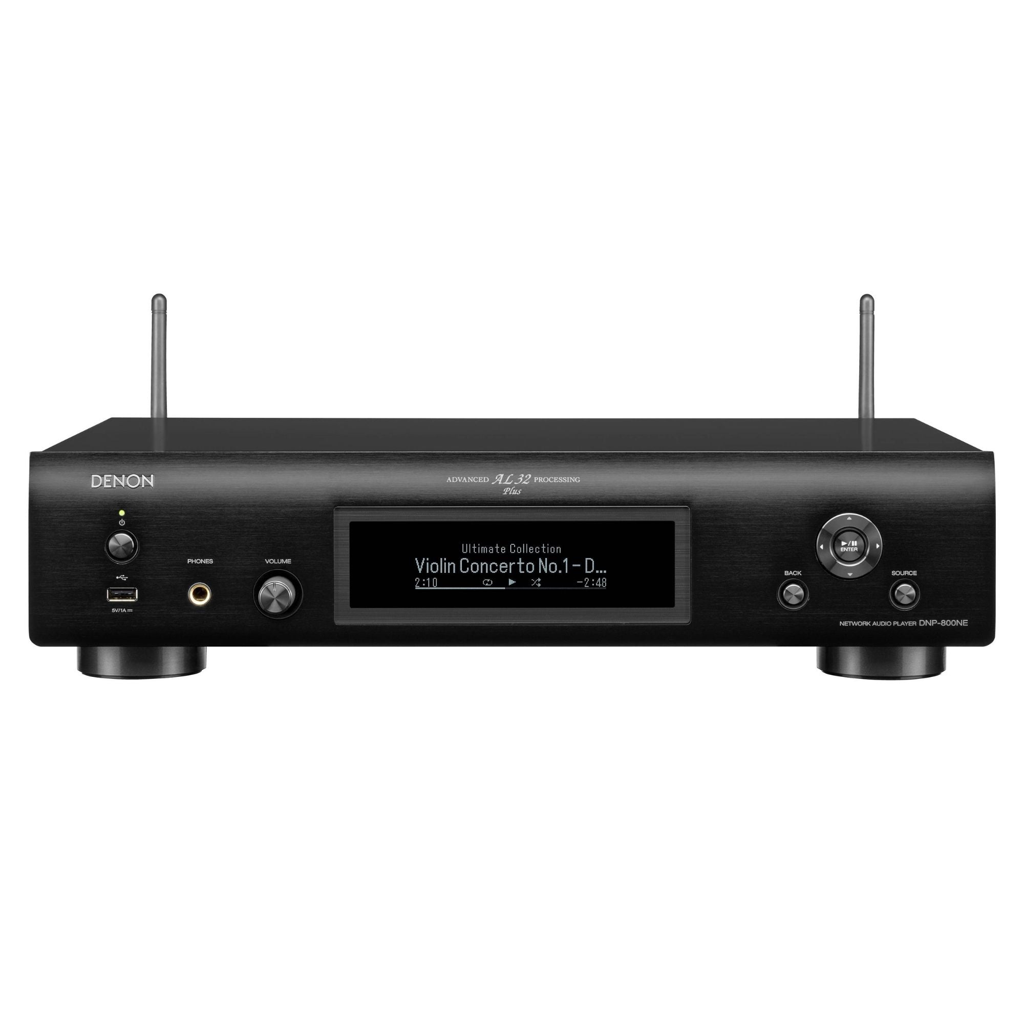 Denon DNP-800NE - Network Audio Player with Wi-Fi and Bluetooth - Black Front