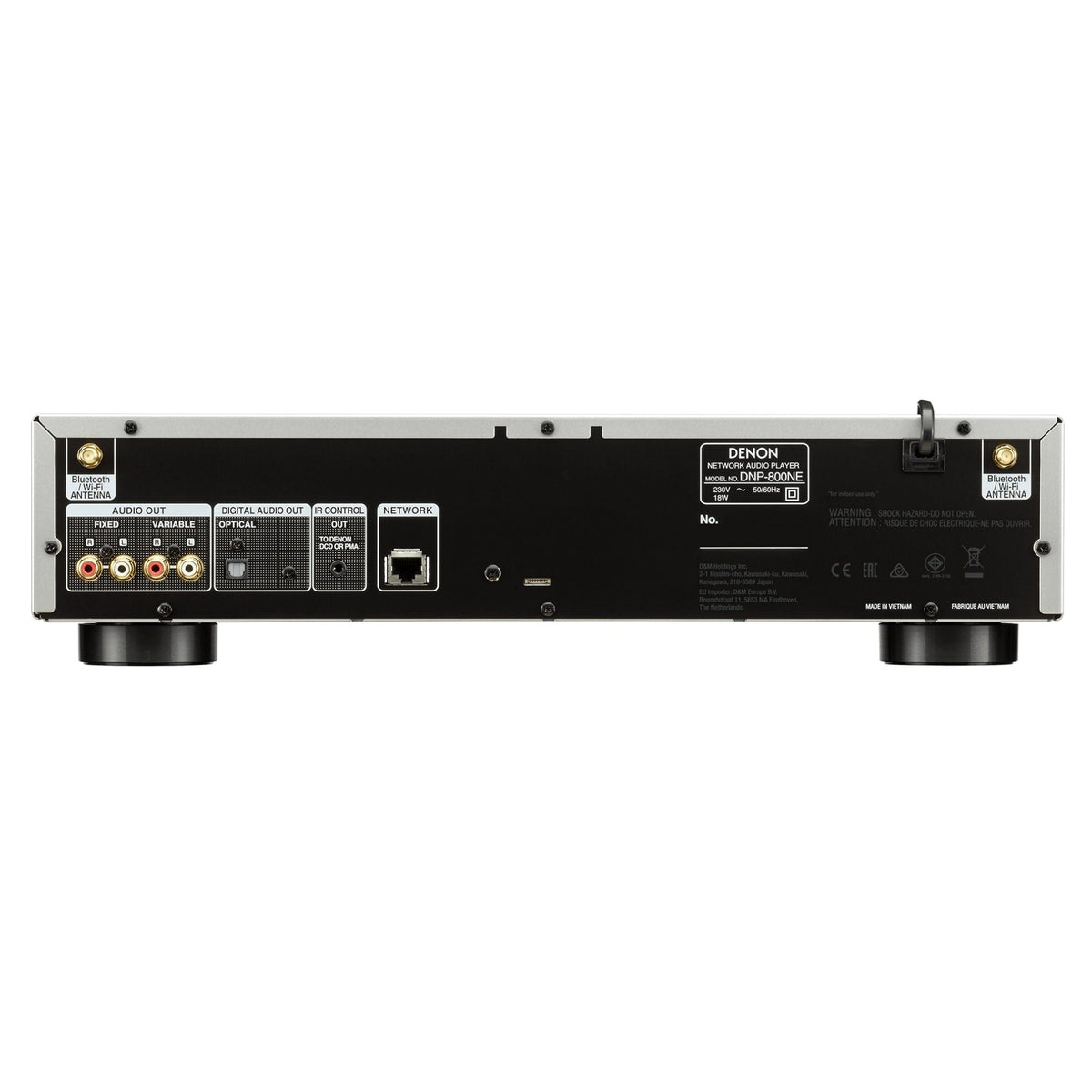 Denon DNP-800NE - Network Audio Player with Wi-Fi and Bluetooth - Silver Back