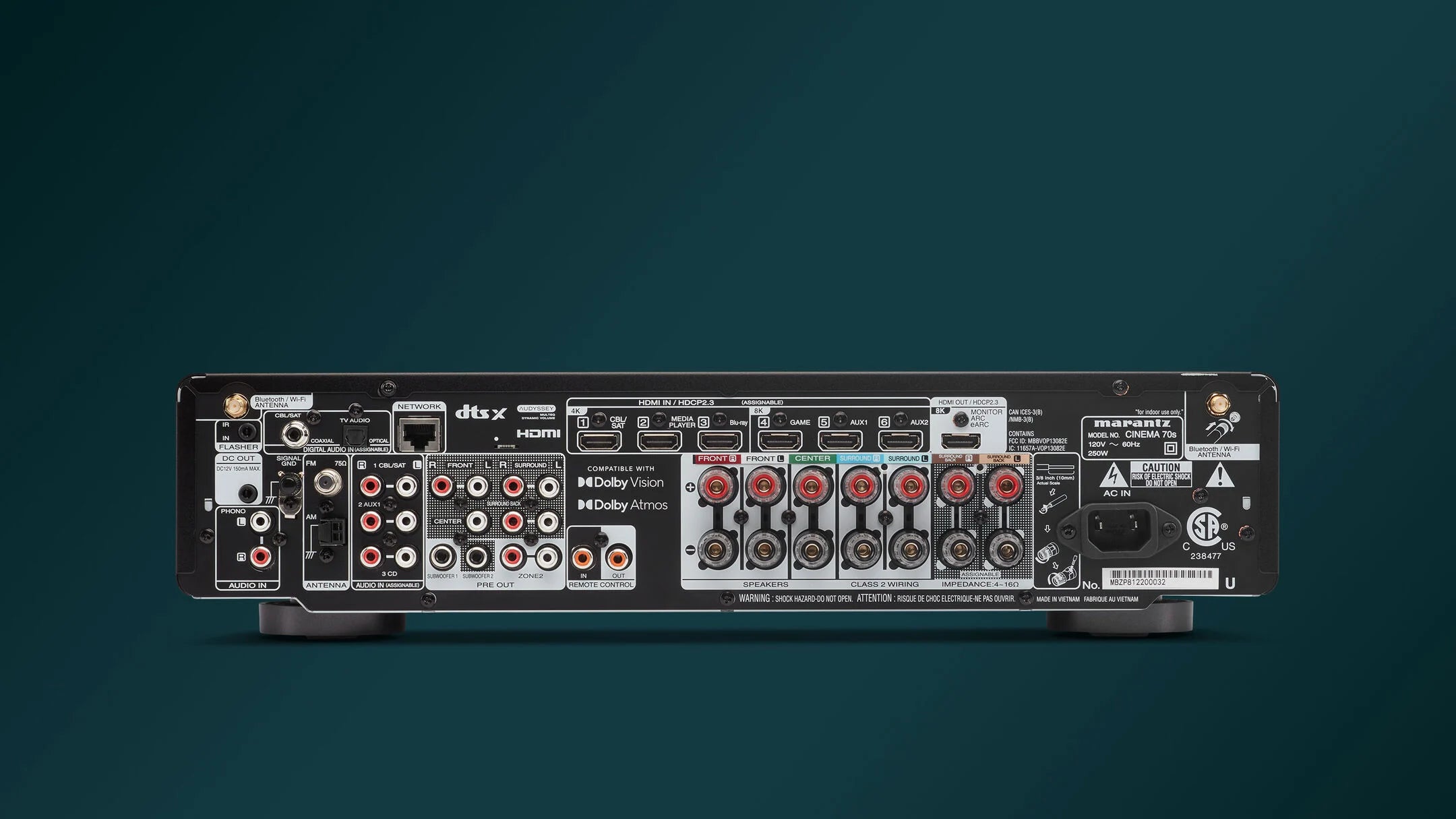 Marantz Cinema 70 - 7.2 Channel 8K AV Receiver - Auratech LLC