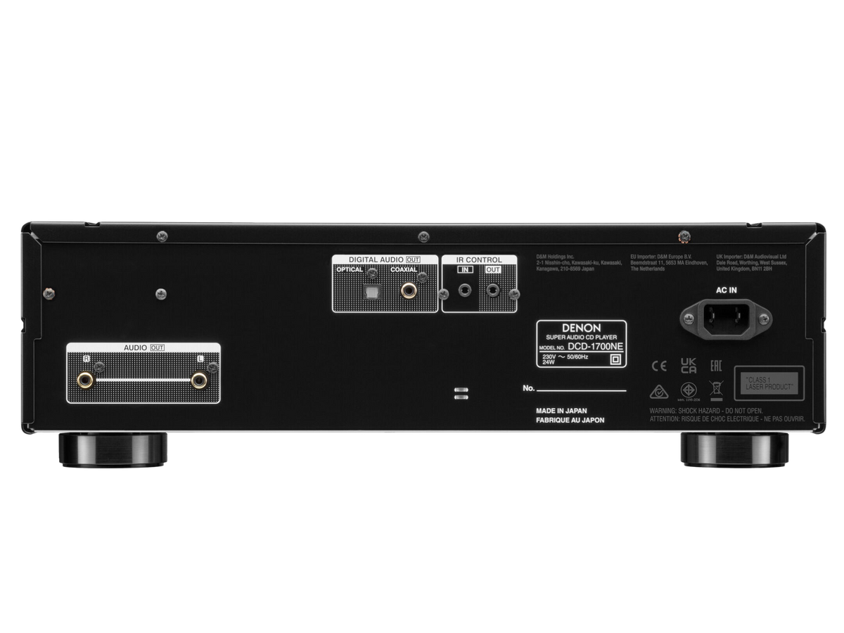 Denon DCD-1700NE - CD Player - Back Panel - Auratech LLC