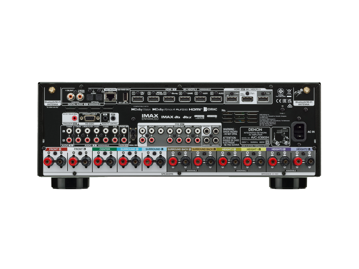 Denon AVC-X3900H - 9.4 Channel AV Receiver - Alternate View 3 - Auratech LLC