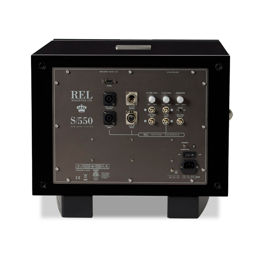 REL Acoustics S/550 - Active Subwoofer - Auratech LLC