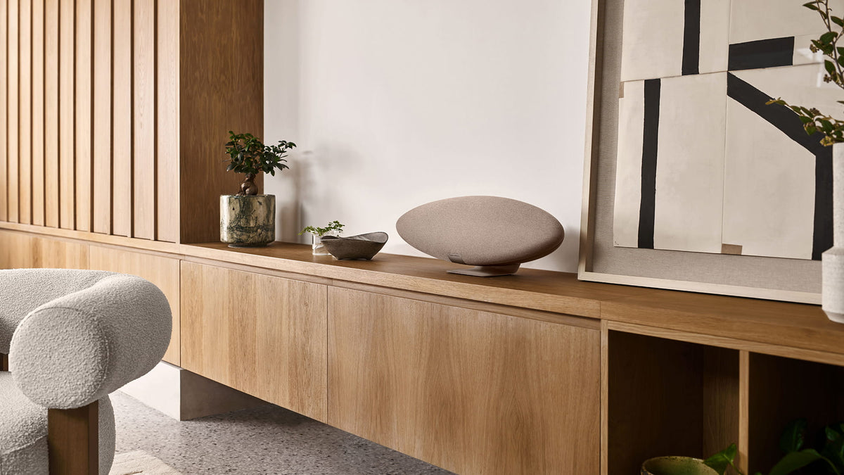 Bowers & Wilkins Zeppelin - Wireless Speaker - Solar Gold - Lifestyle View - Auratech LLC #color_solar gold
