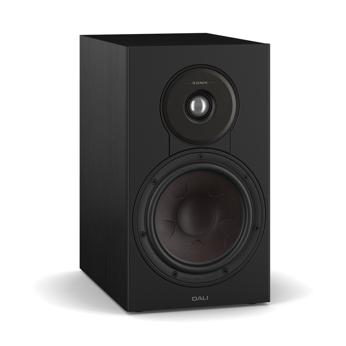 Dali Sonik 3 - Bookshelf Speaker - Pair - Black Ash - Angle View - Auratech LLC #color_black ash