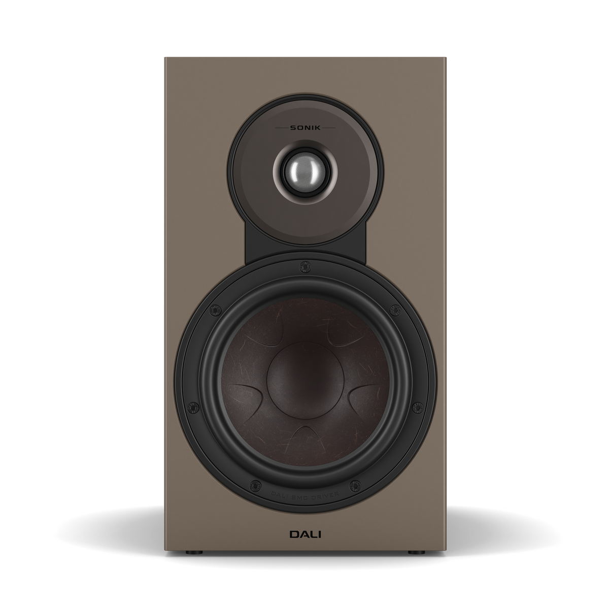Dali Sonik 3 - Bookshelf Speaker - Pair - Walnut - Front View - Auratech LLC #color_walnut