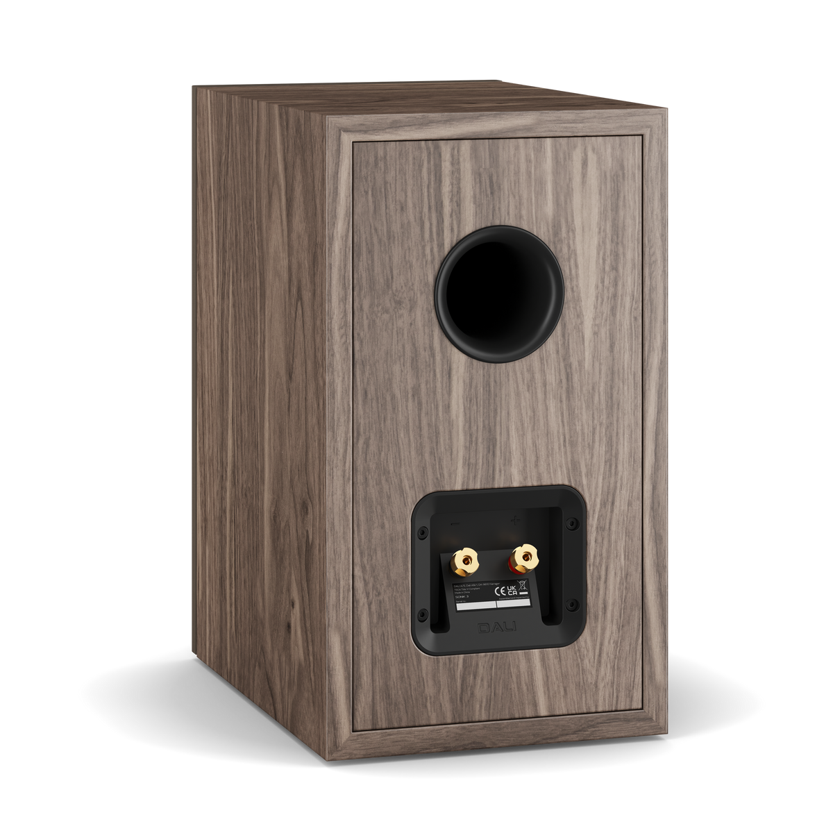 Dali Sonik 3 - Bookshelf Speaker - Pair - Walnut - Back View - Auratech LLC #color_walnut