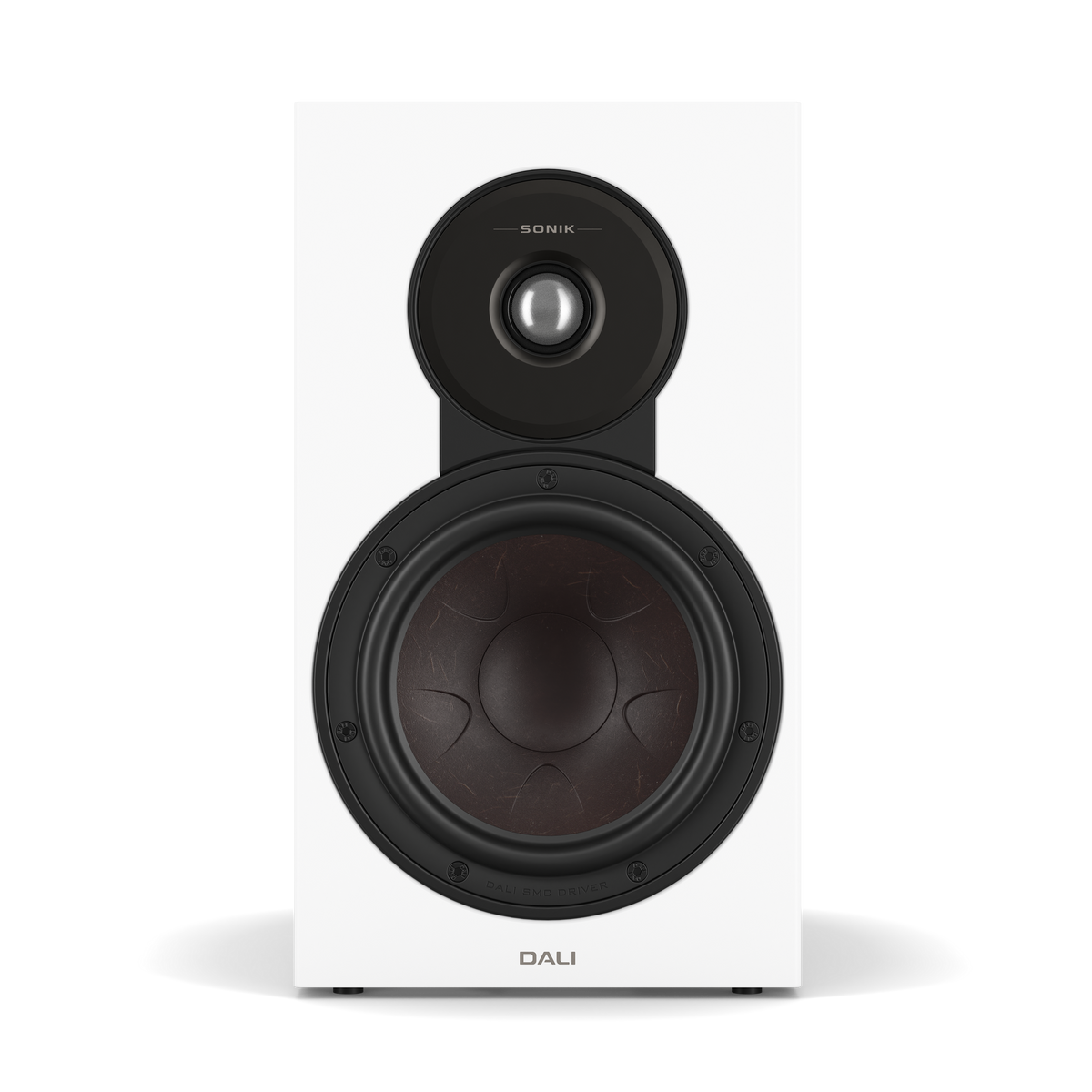 Dali Sonik 3 - Bookshelf Speaker - Pair - White - Front View - Auratech LLC #color_white